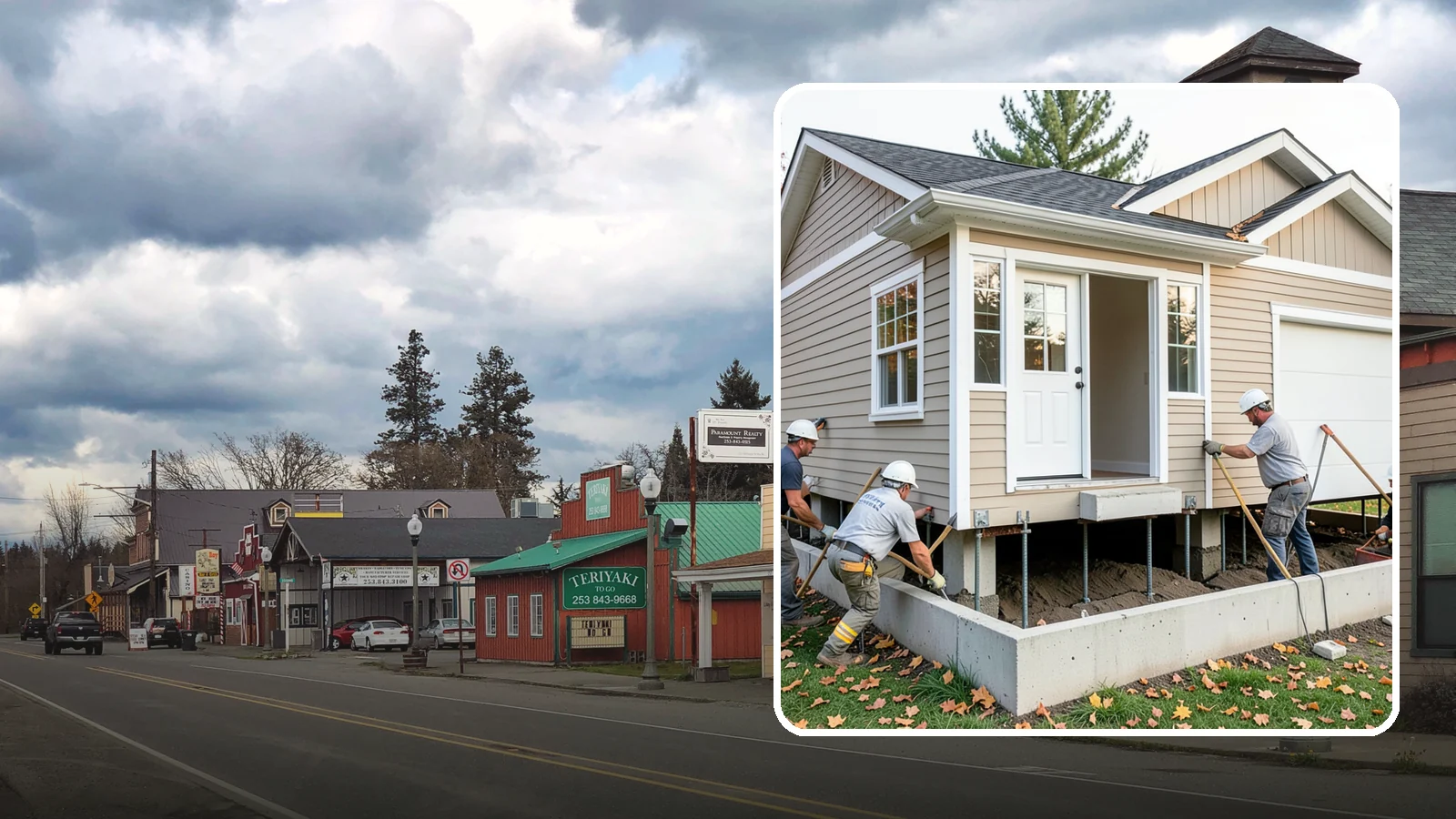 House Leveling in Roy, Pierce County, WA - We lift and level settled homes to close cracks, free sticking doors, and put the structure back on plane.