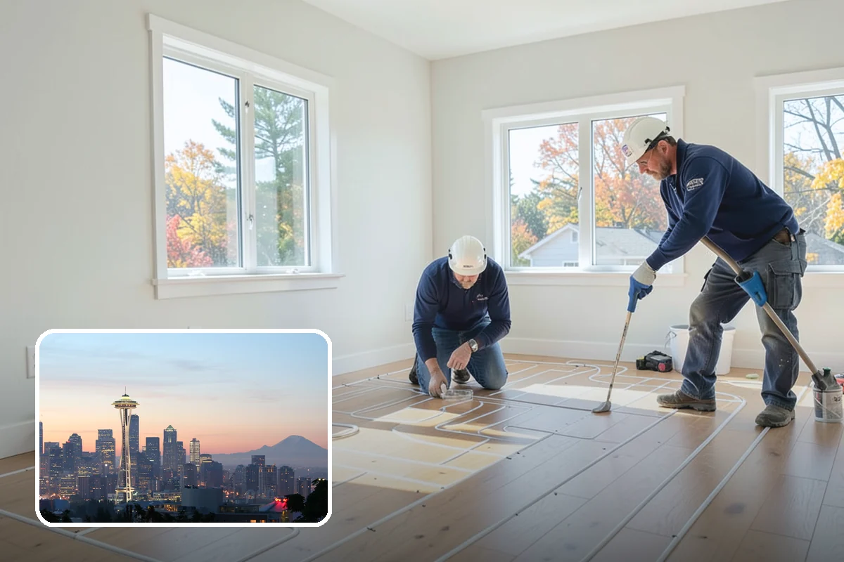 House Leveling in Seattle, King County, WA - Floors and walls returned toward their original plane