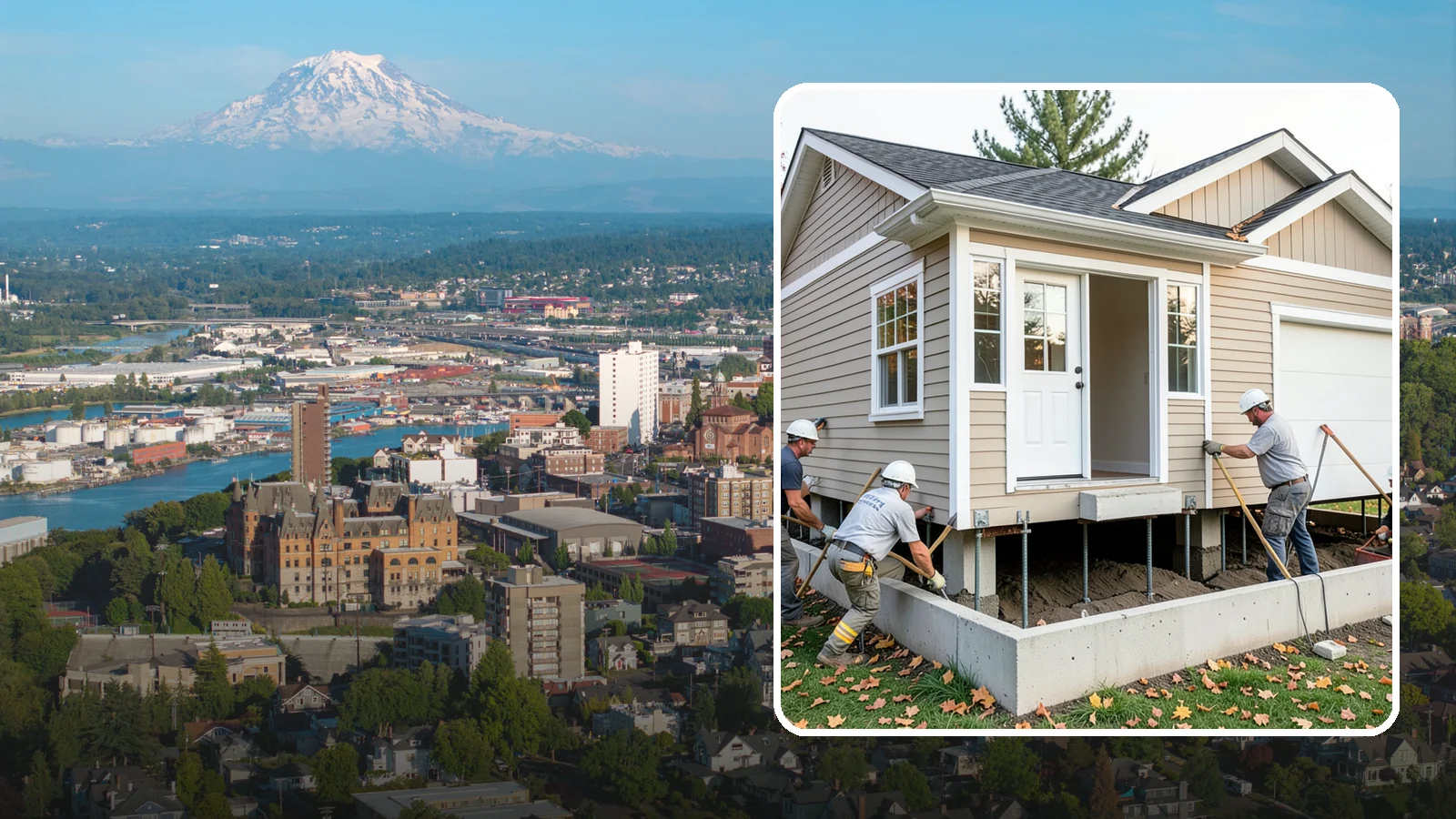 House Leveling in Tacoma, Pierce County, WA - We lift and level settled homes to close cracks, free sticking doors, and put the structure back on plane.