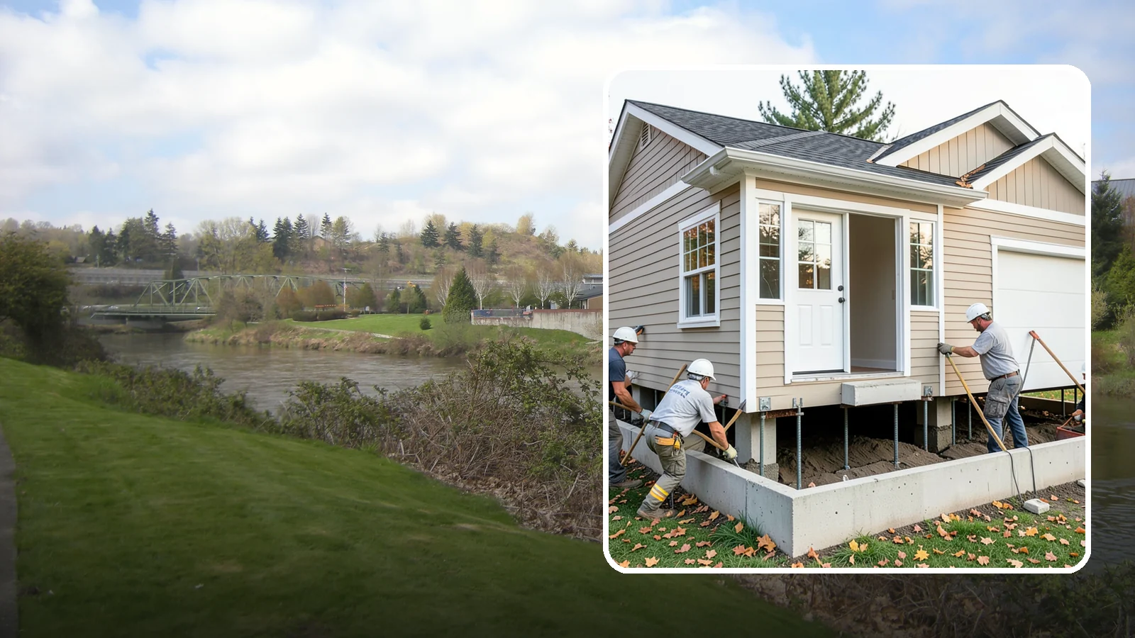 House Leveling in Tukwila, King County, WA - We lift and level settled homes to close cracks, free sticking doors, and put the structure back on plane.