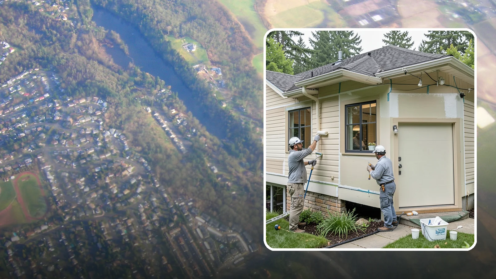 House Painting Prep in Algona, King County, WA - Thorough house painting prep that ensures your exterior finish lasts in the wet PNW climate.