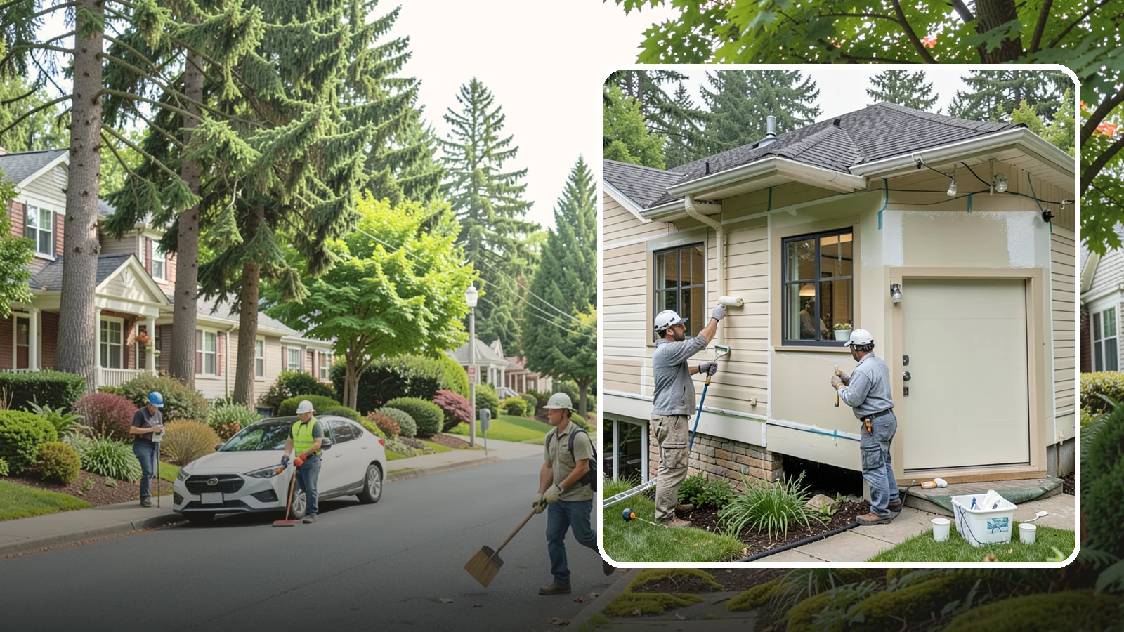 House Painting Prep in Beaux Arts Village, King County, WA - Thorough house painting prep that ensures your exterior finish lasts in the wet PNW climate.