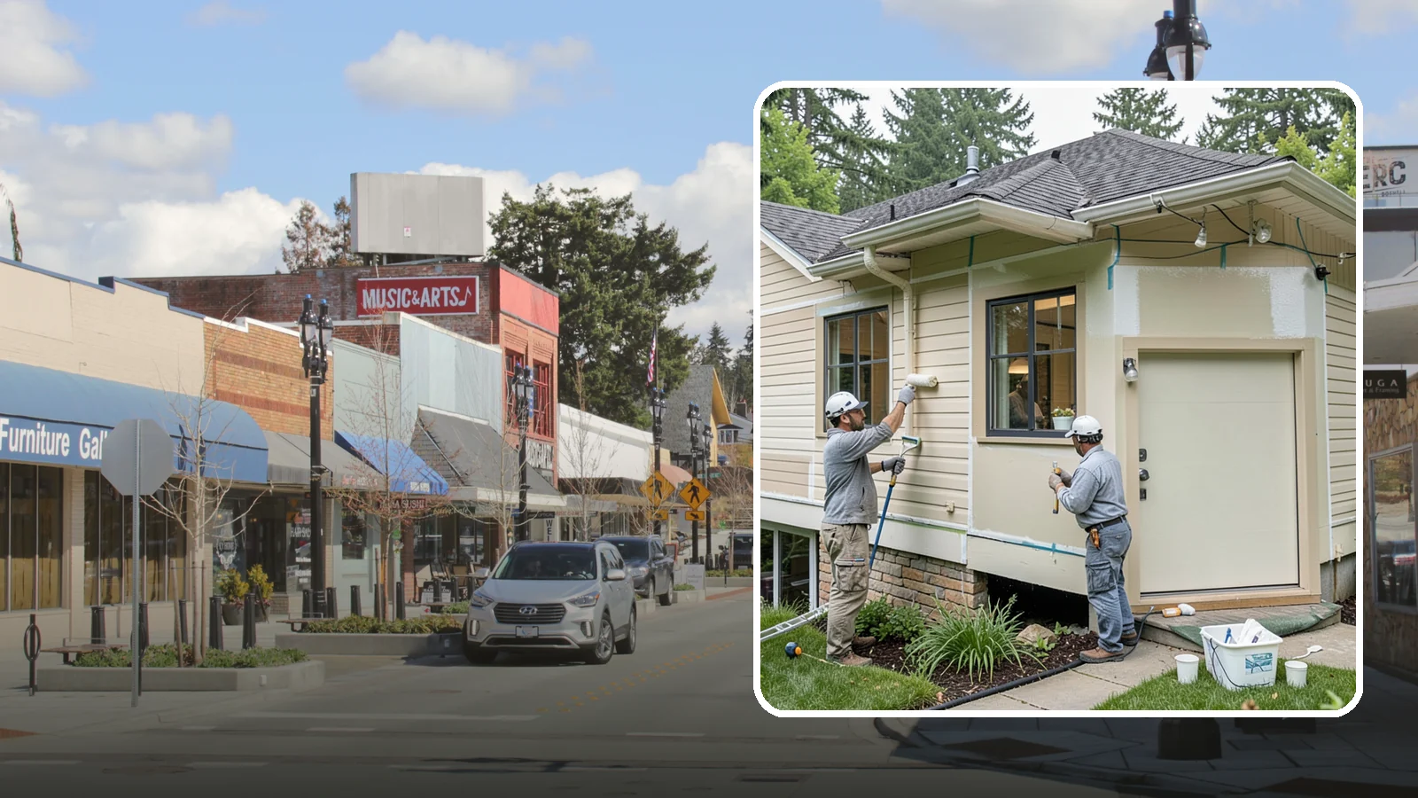 House Painting Prep in Bothell, King County, WA - Thorough house painting prep that ensures your exterior finish lasts in the wet PNW climate.