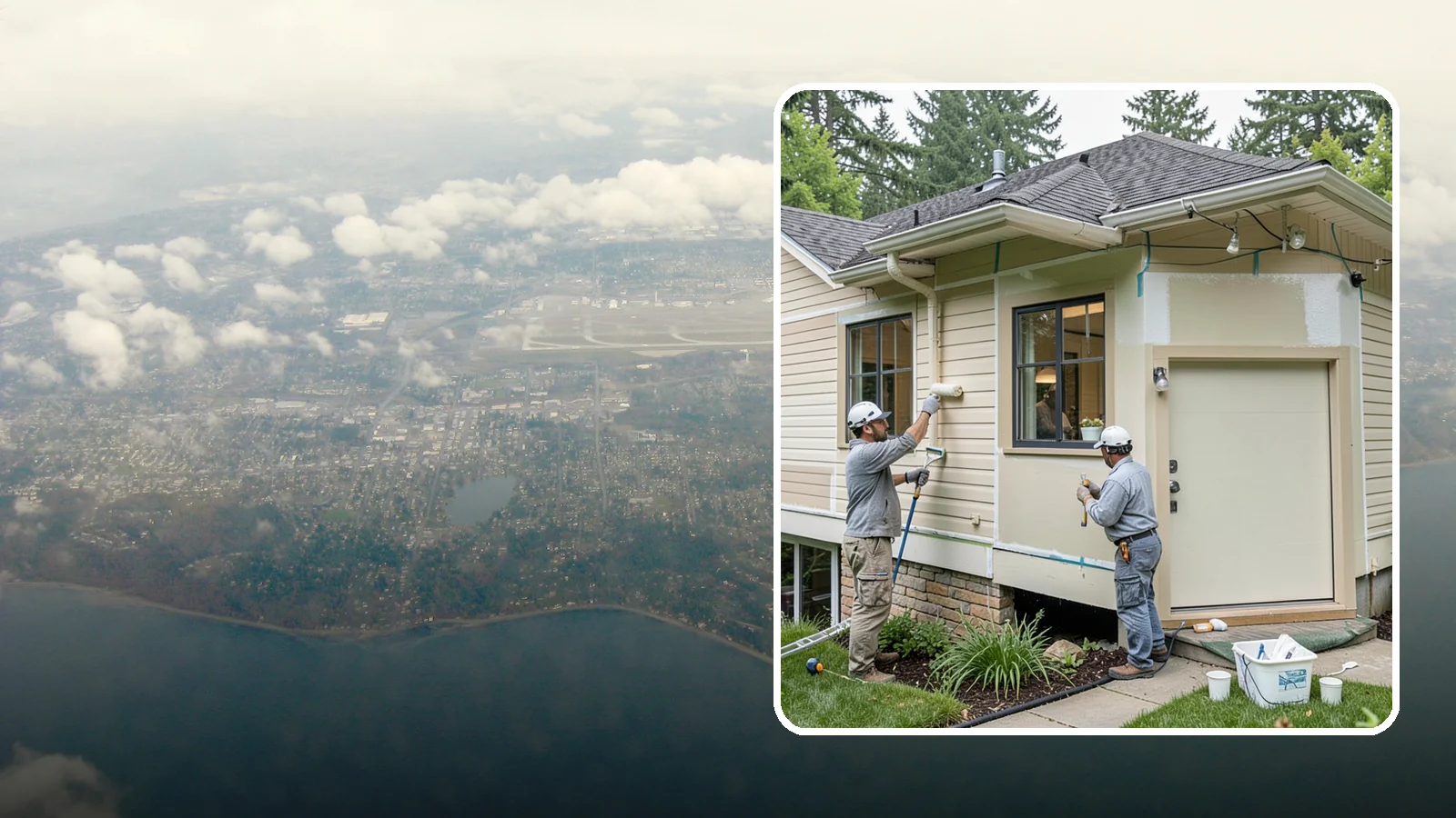 House Painting Prep in Burien, King County, WA - Thorough house painting prep that ensures your exterior finish lasts in the wet PNW climate.