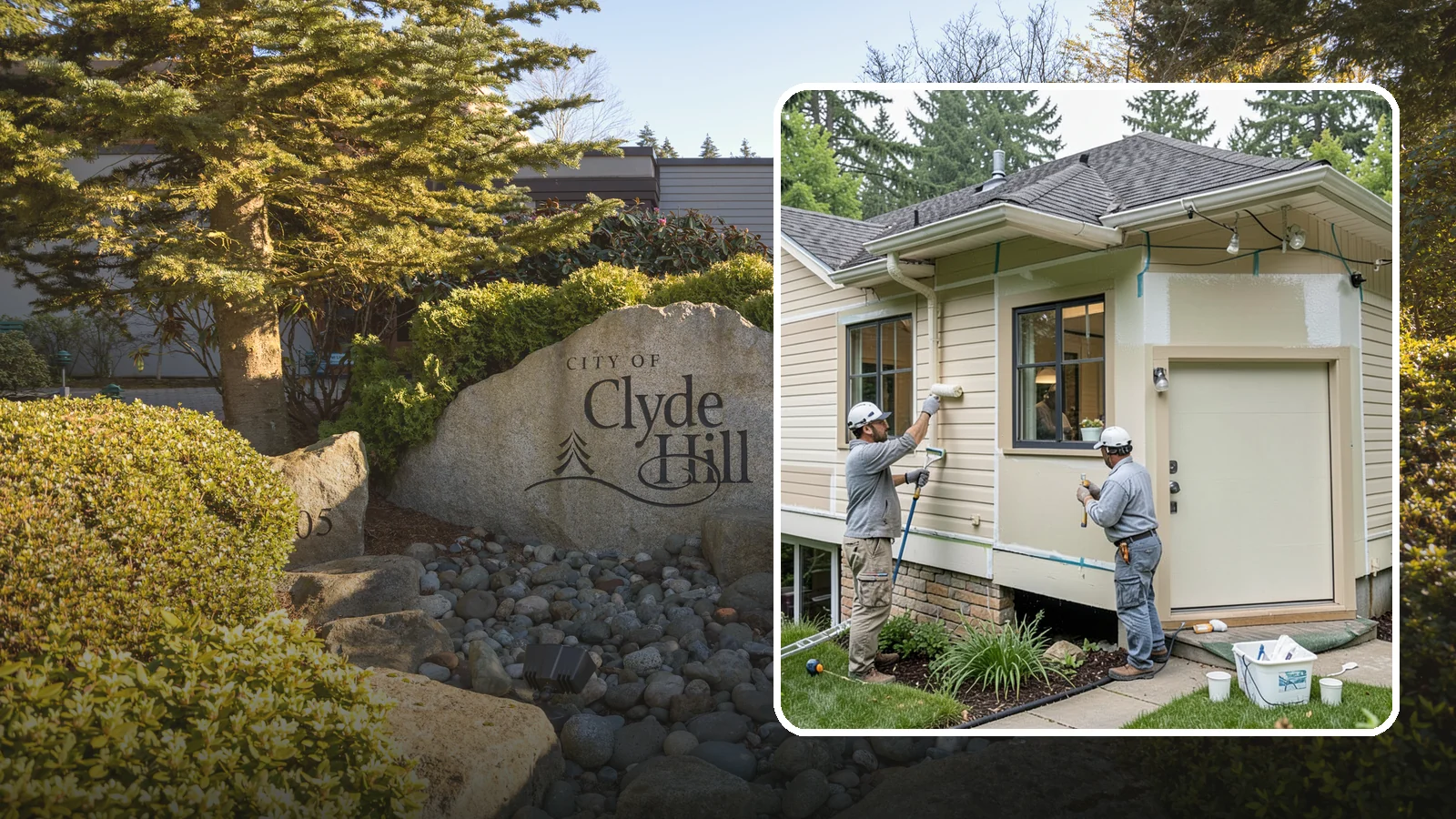 House Painting Prep in Clyde Hill, King County, WA - Thorough house painting prep that ensures your exterior finish lasts in the wet PNW climate.