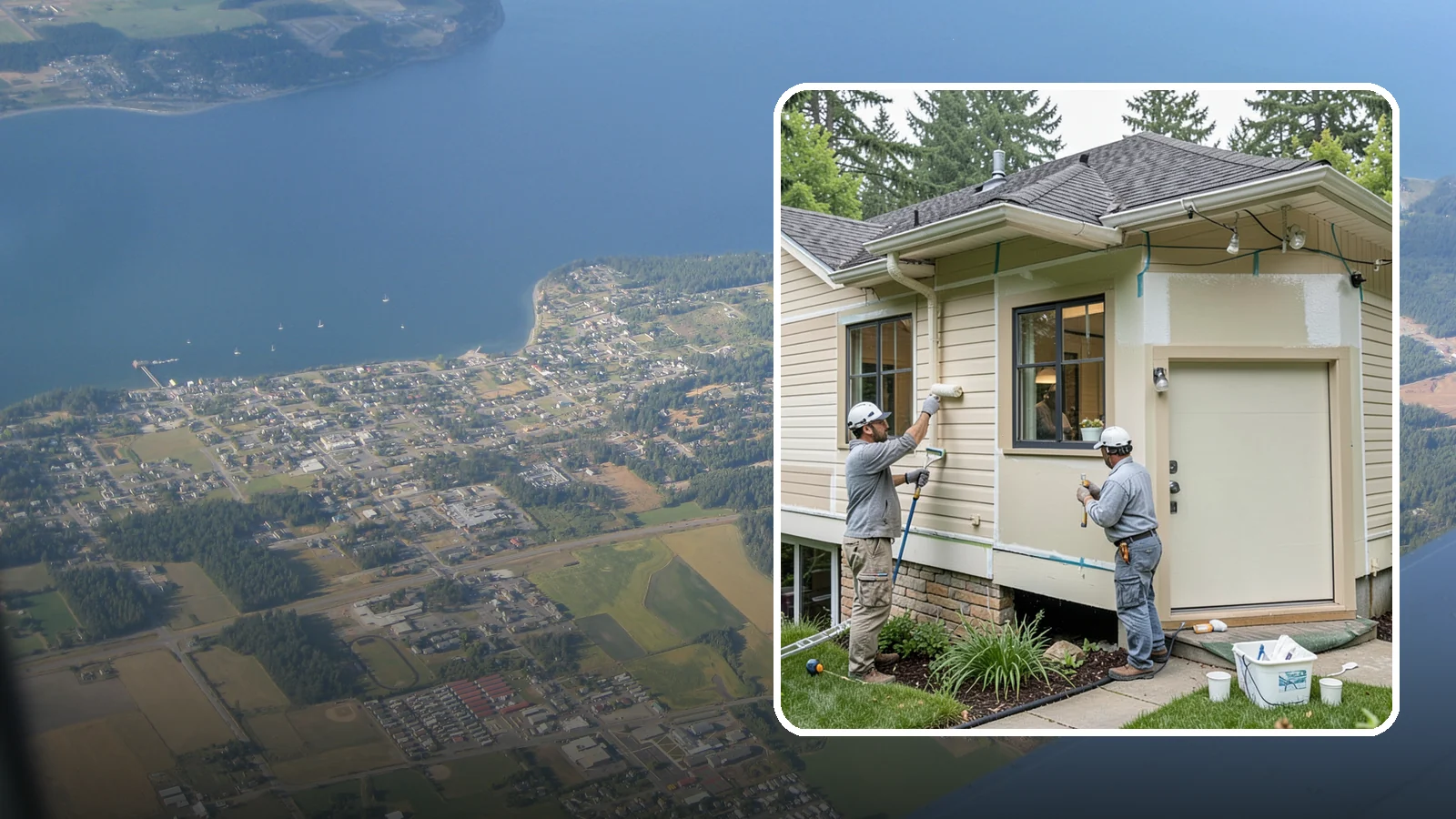 House Painting Prep in Coupeville, Island County, WA - Thorough house painting prep that ensures your exterior finish lasts in the wet PNW climate.