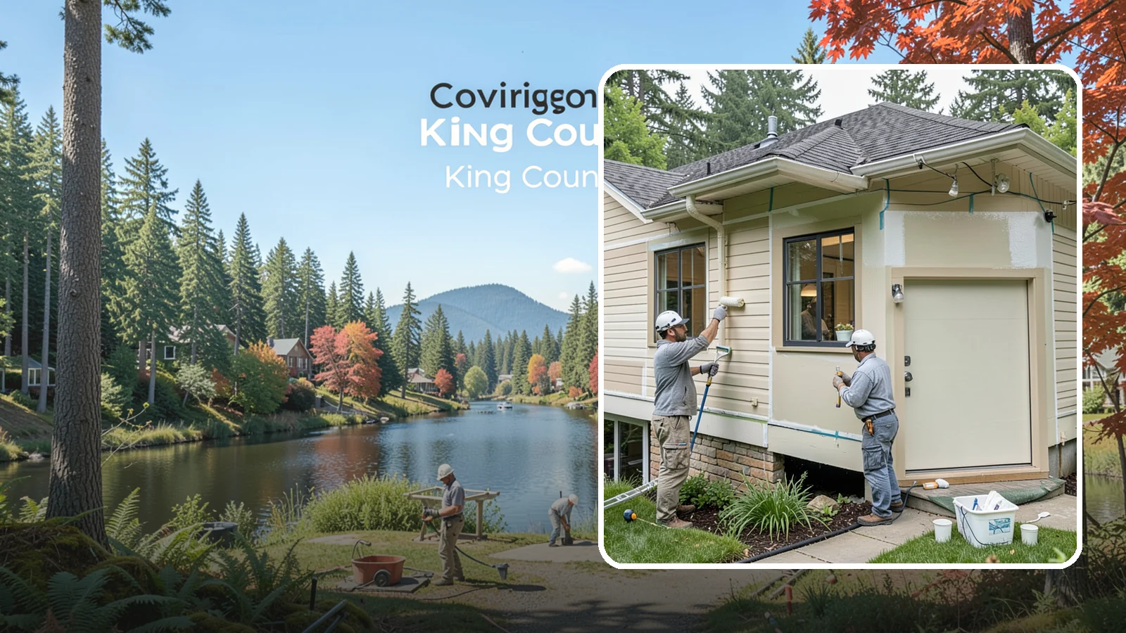 House Painting Prep in Covington, King County, WA - Thorough house painting prep that ensures your exterior finish lasts in the wet PNW climate.