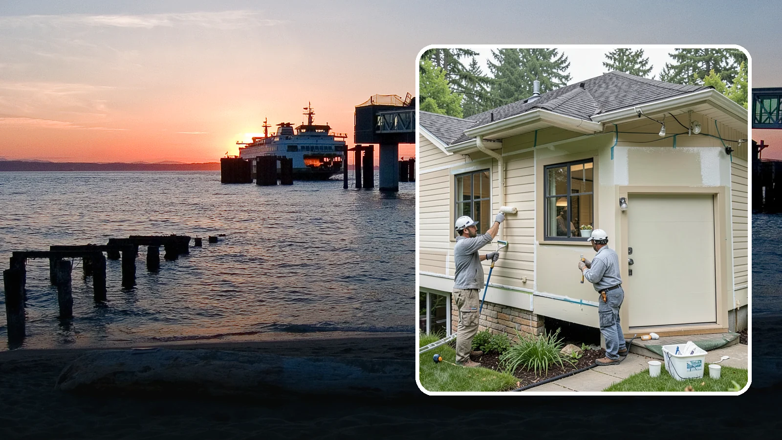 House Painting Prep in Edmonds, Snohomish County, WA - Thorough house painting prep that ensures your exterior finish lasts in the wet PNW climate.
