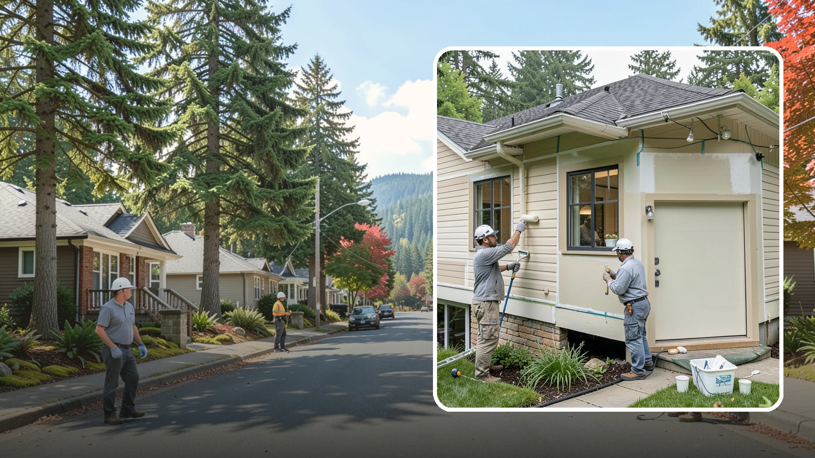 House Painting Prep in Hunts Point, King County, WA - Thorough house painting prep that ensures your exterior finish lasts in the wet PNW climate.
