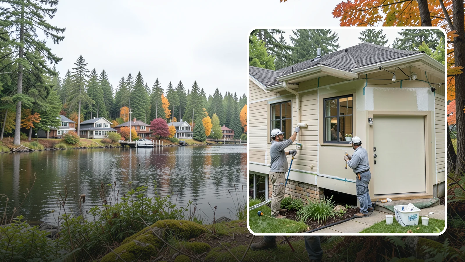 House Painting Prep in La Conner, Skagit County, WA - Thorough house painting prep that ensures your exterior finish lasts in the wet PNW climate.