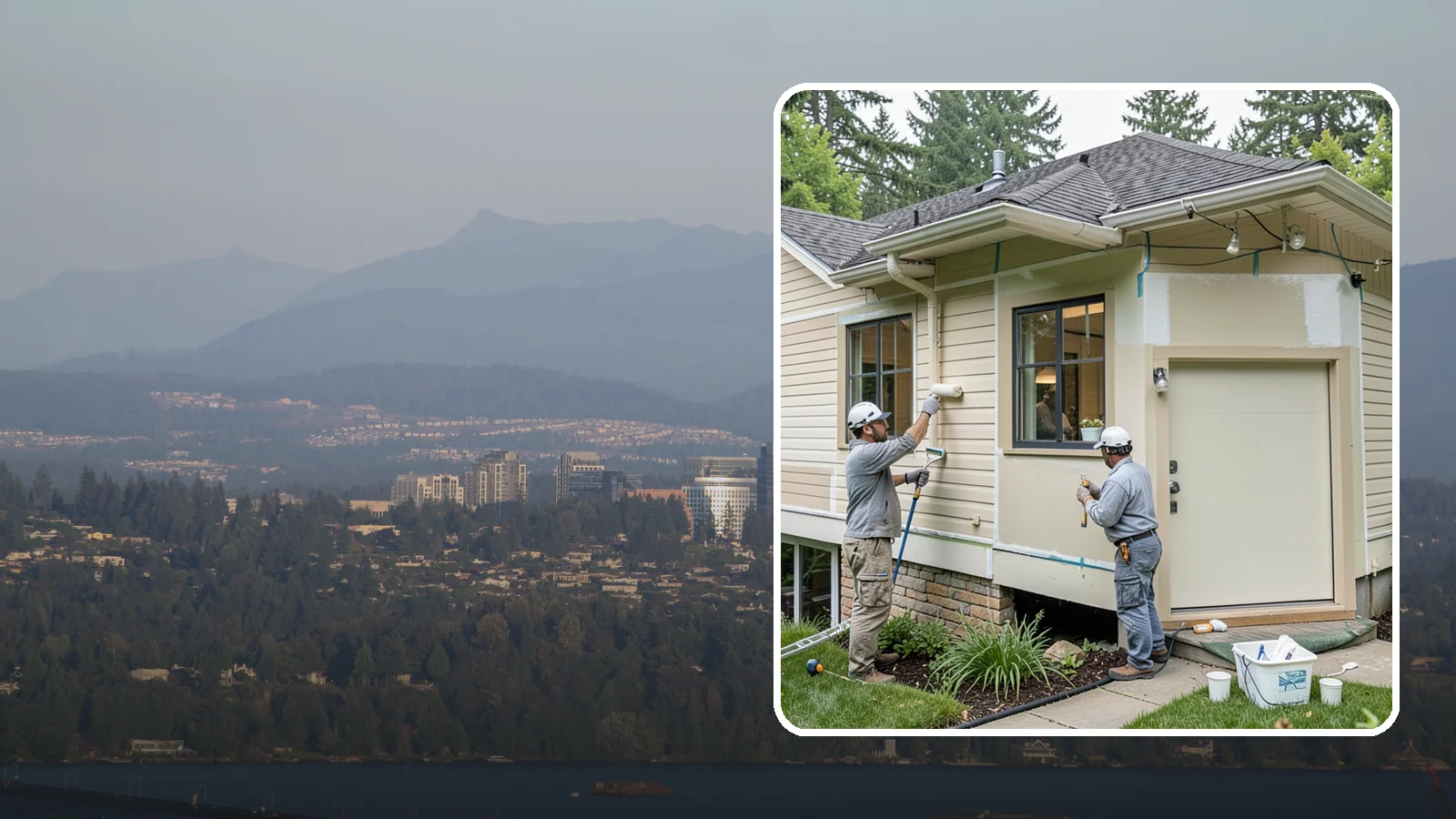 House Painting Prep in Medina, King County, WA - Thorough house painting prep that ensures your exterior finish lasts in the wet PNW climate.