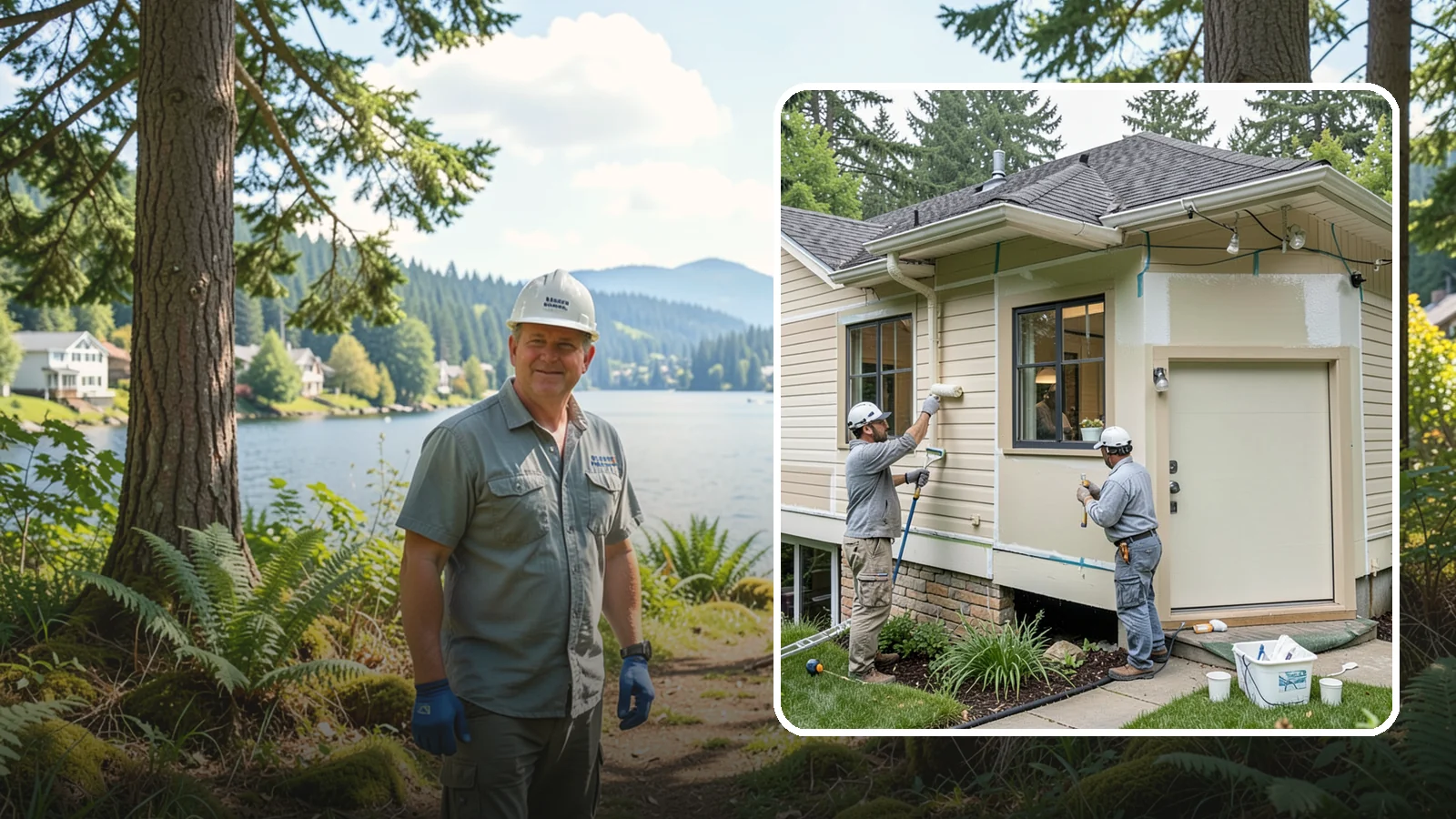 House Painting Prep in Milton, King County, WA - Thorough house painting prep that ensures your exterior finish lasts in the wet PNW climate.