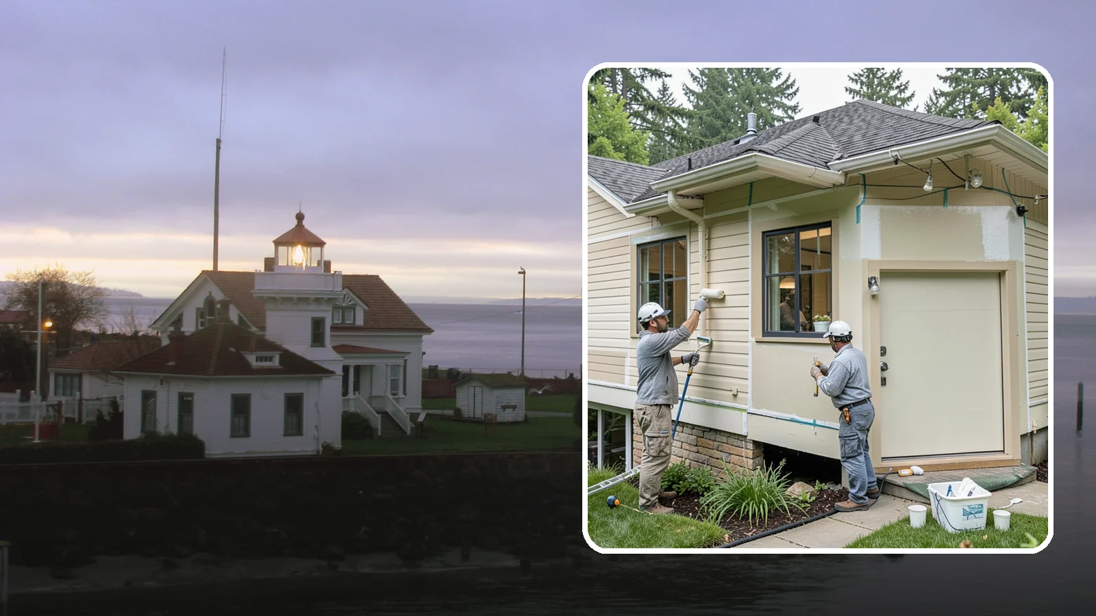 House Painting Prep in Mukilteo, Snohomish County, WA - Thorough house painting prep that ensures your exterior finish lasts in the wet PNW climate.