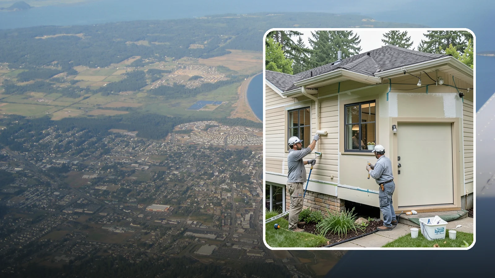 House Painting Prep in Oak Harbor, Island County, WA - Thorough house painting prep that ensures your exterior finish lasts in the wet PNW climate.