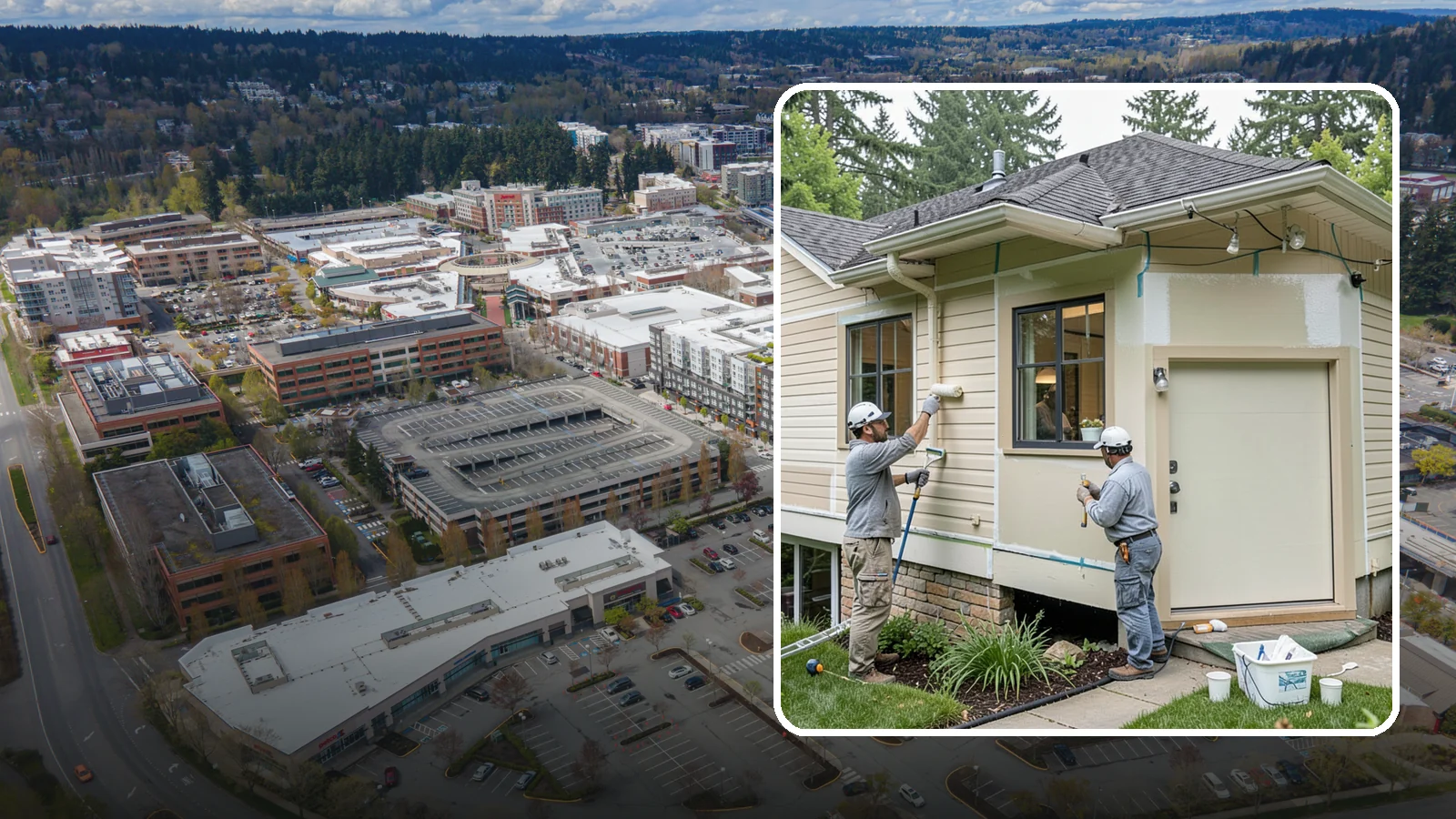 House Painting Prep in Redmond, King County, WA - Thorough house painting prep that ensures your exterior finish lasts in the wet PNW climate.