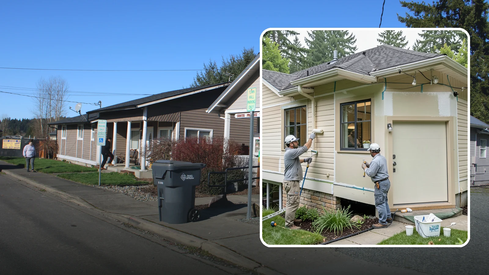 House Painting Prep in South Prairie, Pierce County, WA - Thorough house painting prep that ensures your exterior finish lasts in the wet PNW climate.