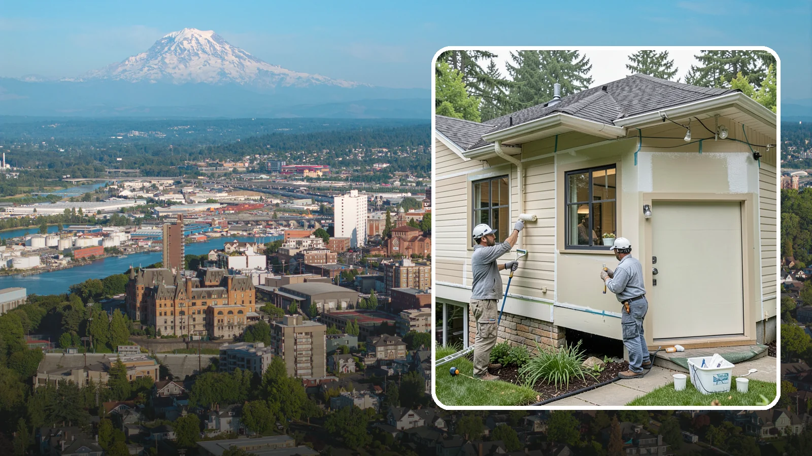 House Painting Prep in Tacoma, Pierce County, WA - Thorough house painting prep that ensures your exterior finish lasts in the wet PNW climate.