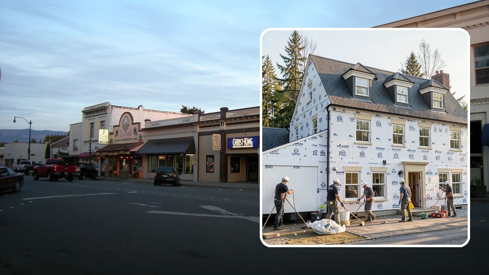 House Wrap Installation in Burlington, Skagit County, WA - We install weather-resistive house wrap that creates a critical drainage and air barrier behind your siding.