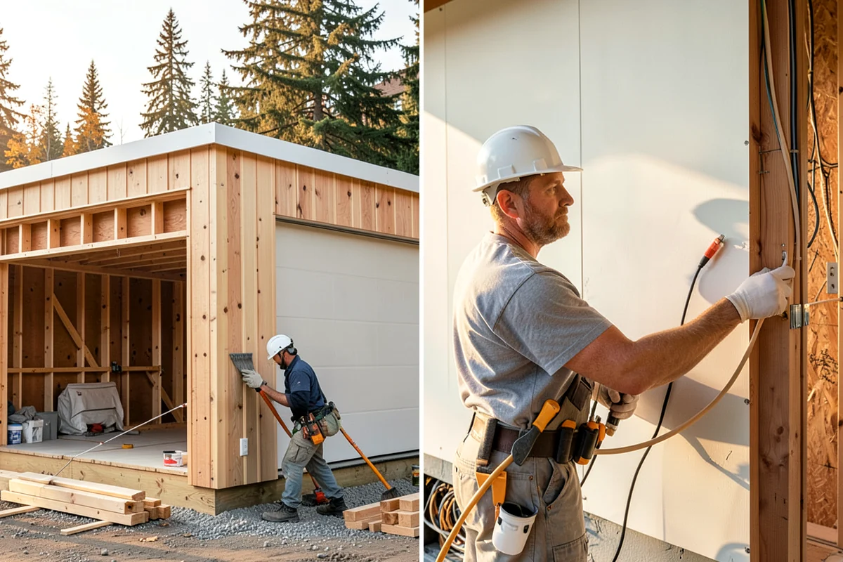 House Wrap Installation in Clyde Hill, King County, WA - Inspect sheathing and repair any existing damage