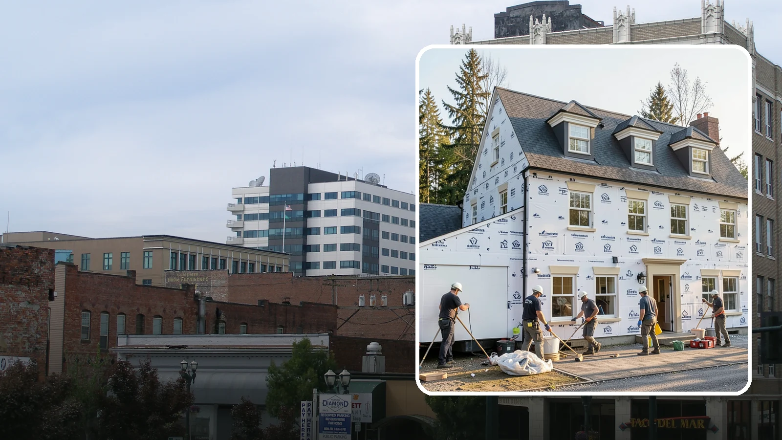 House Wrap Installation in Everett, Snohomish County, WA - We install weather-resistive house wrap that creates a critical drainage and air barrier behind your siding.