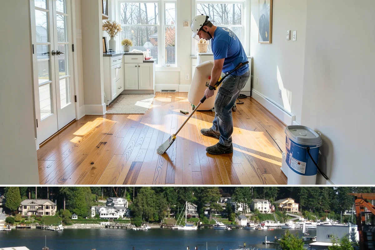 House Wrap Installation in Gig Harbor, Pierce County, WA - House wrap can be installed in most conditions, but dry days ensure tapes and seals adhere fully.