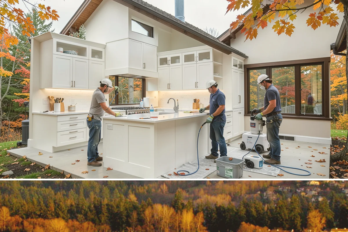 House Wrap Installation in Kenmore, King County, WA - House wrap can be installed in most conditions, but dry days ensure tapes and seals adhere fully.