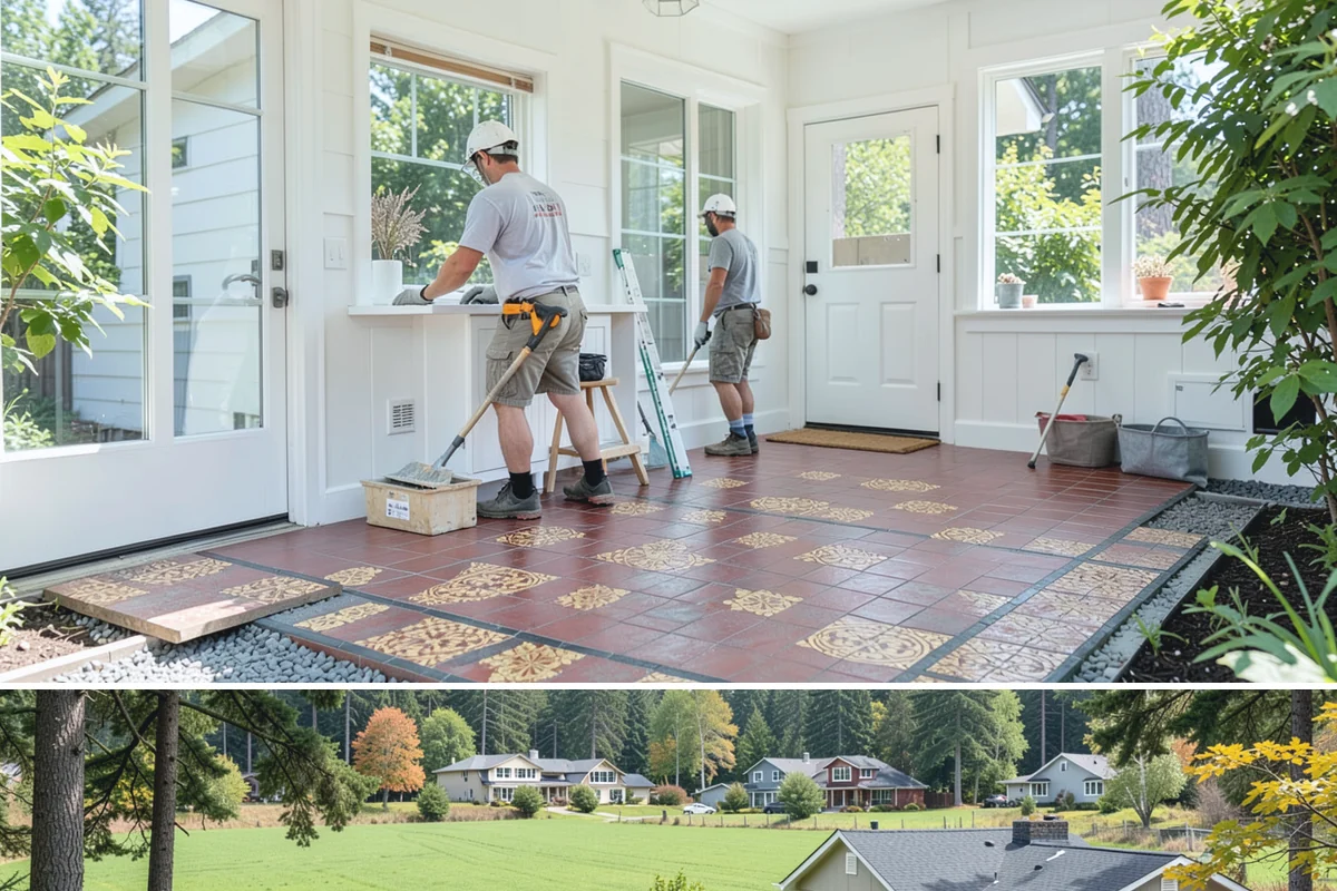 House Wrap Installation in Lyman, Skagit County, WA - House wrap can be installed in most conditions, but dry days ensure tapes and seals adhere fully.