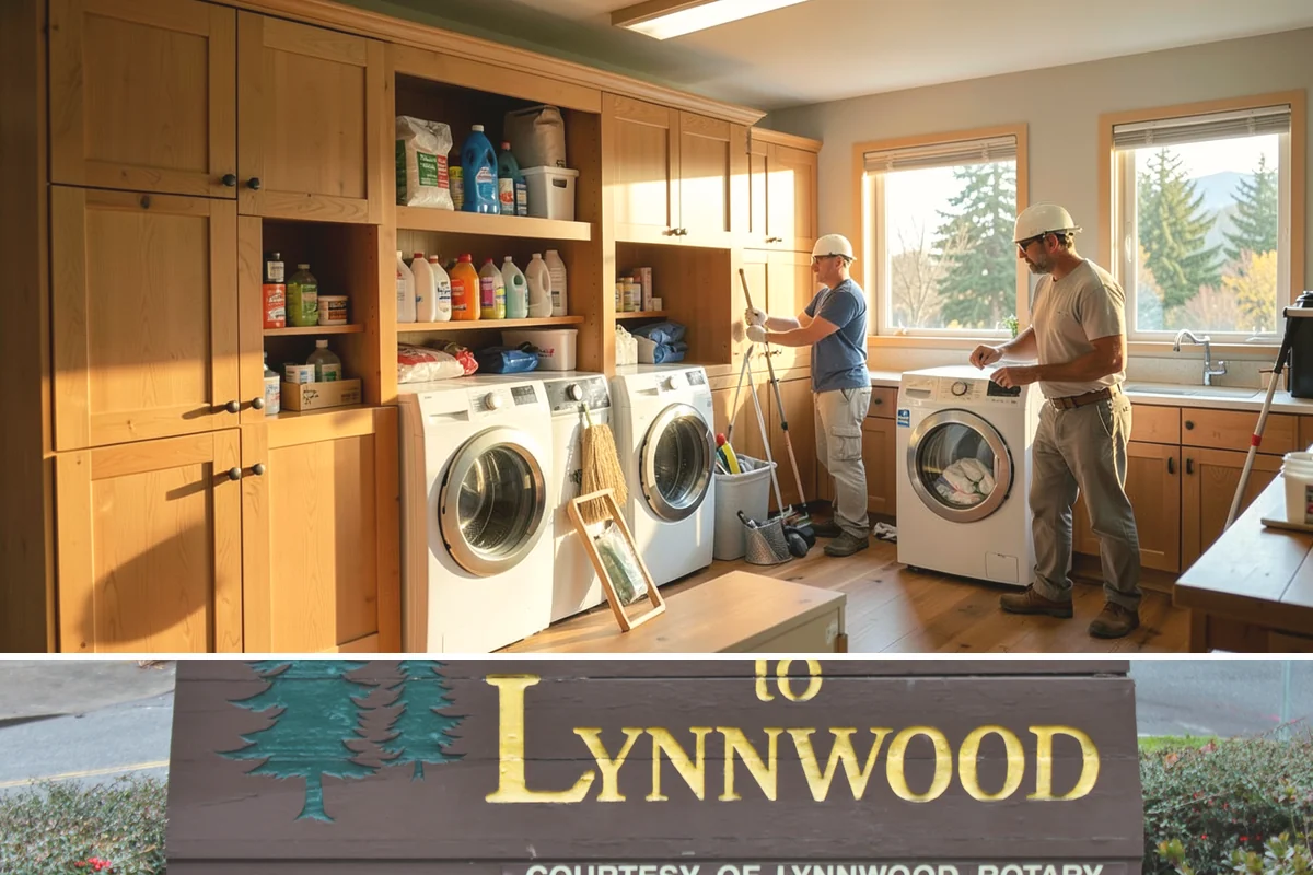 House Wrap Installation in Lynnwood, Snohomish County, WA - House wrap can be installed in most conditions, but dry days ensure tapes and seals adhere fully.