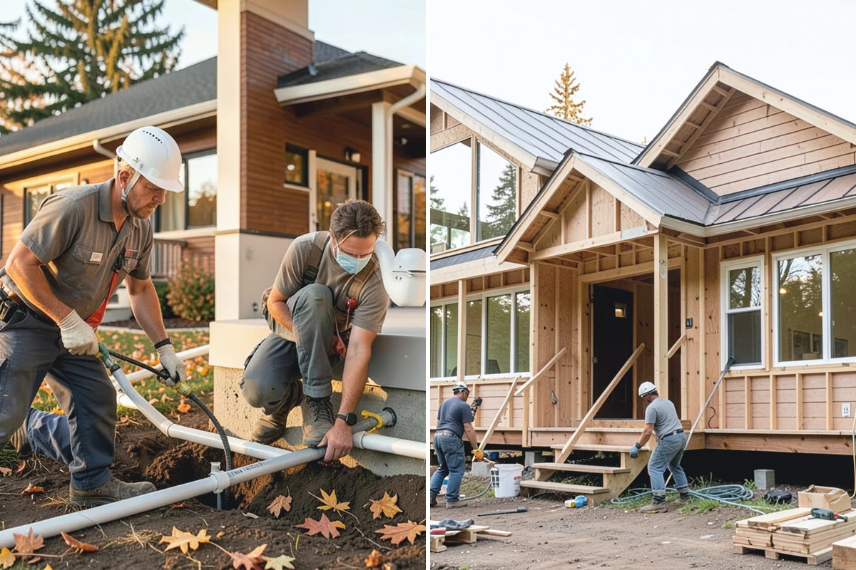House Wrap Installation in Medina, King County, WA - Inspect sheathing and repair any existing damage