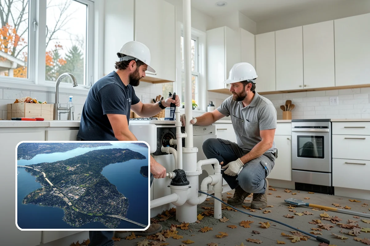 House Wrap Installation in Mercer Island, King County, WA - Creates a continuous secondary drainage plane