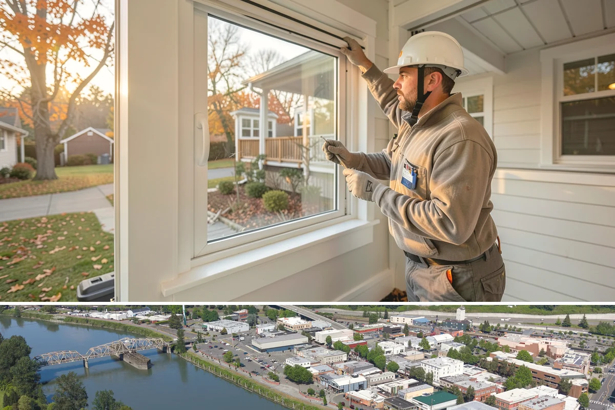 House Wrap Installation in Mount Vernon, Skagit County, WA - House wrap can be installed in most conditions, but dry days ensure tapes and seals adhere fully.