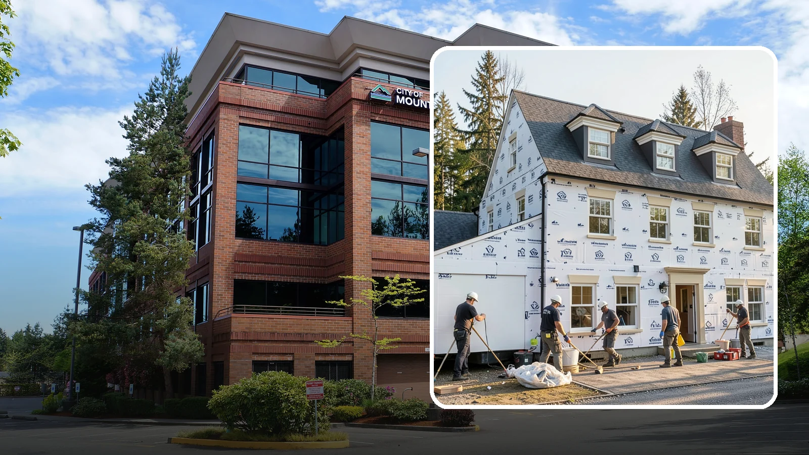 House Wrap Installation in Mountlake Terrace, Snohomish County, WA - We install weather-resistive house wrap that creates a critical drainage and air barrier behind your siding.