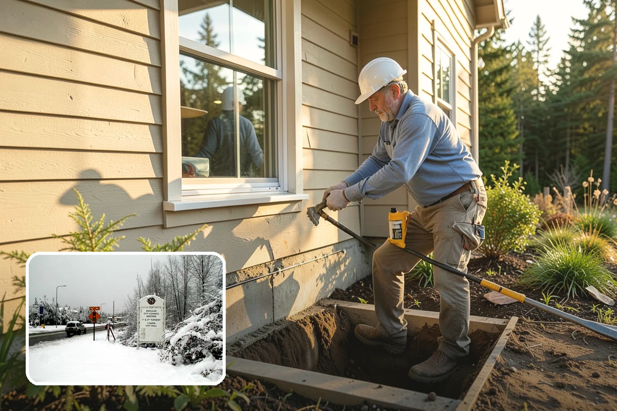 House Wrap Installation in Newcastle, King County, WA - Creates a continuous secondary drainage plane