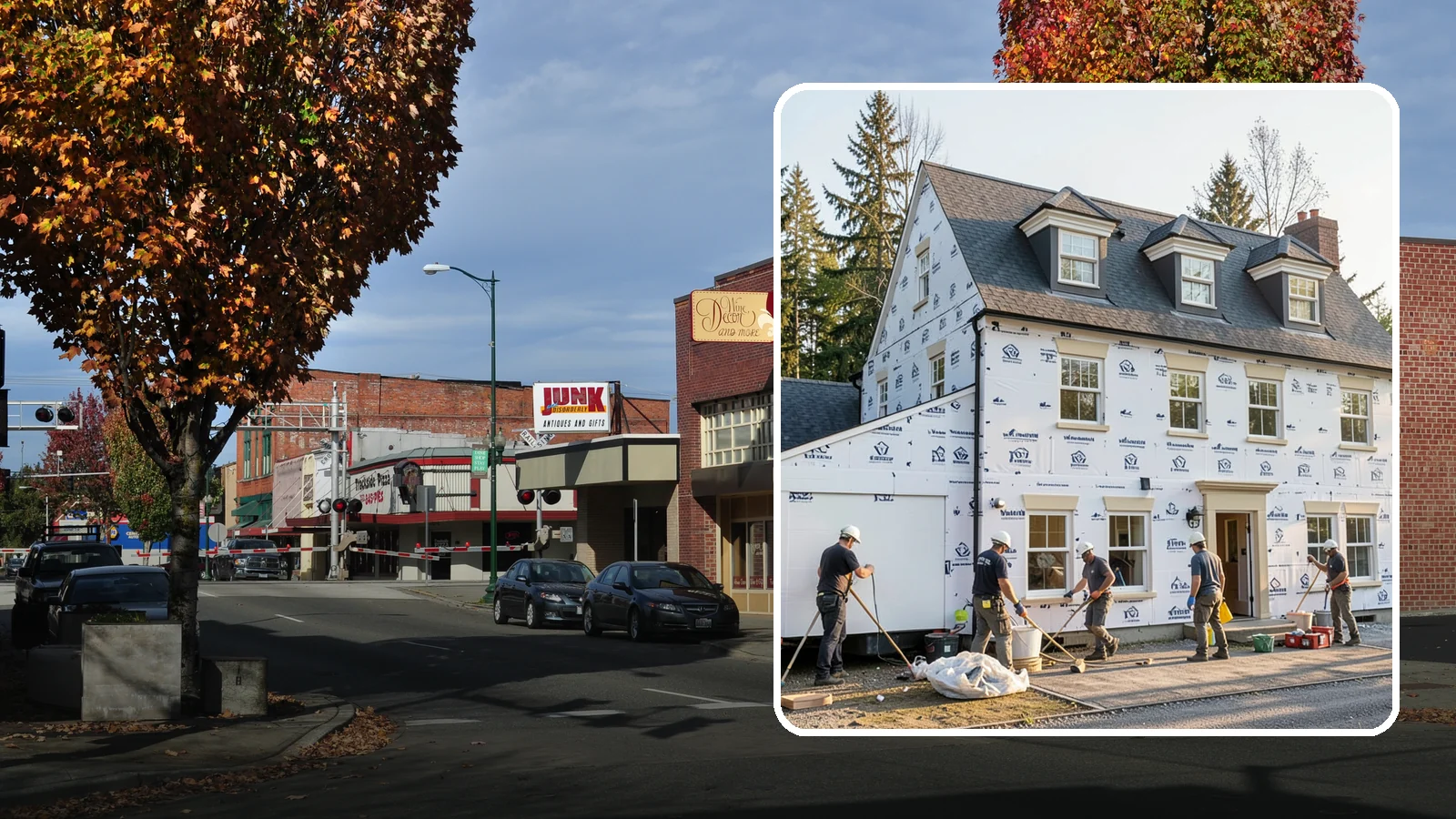 House Wrap Installation in Puyallup, Pierce County, WA - We install weather-resistive house wrap that creates a critical drainage and air barrier behind your siding.