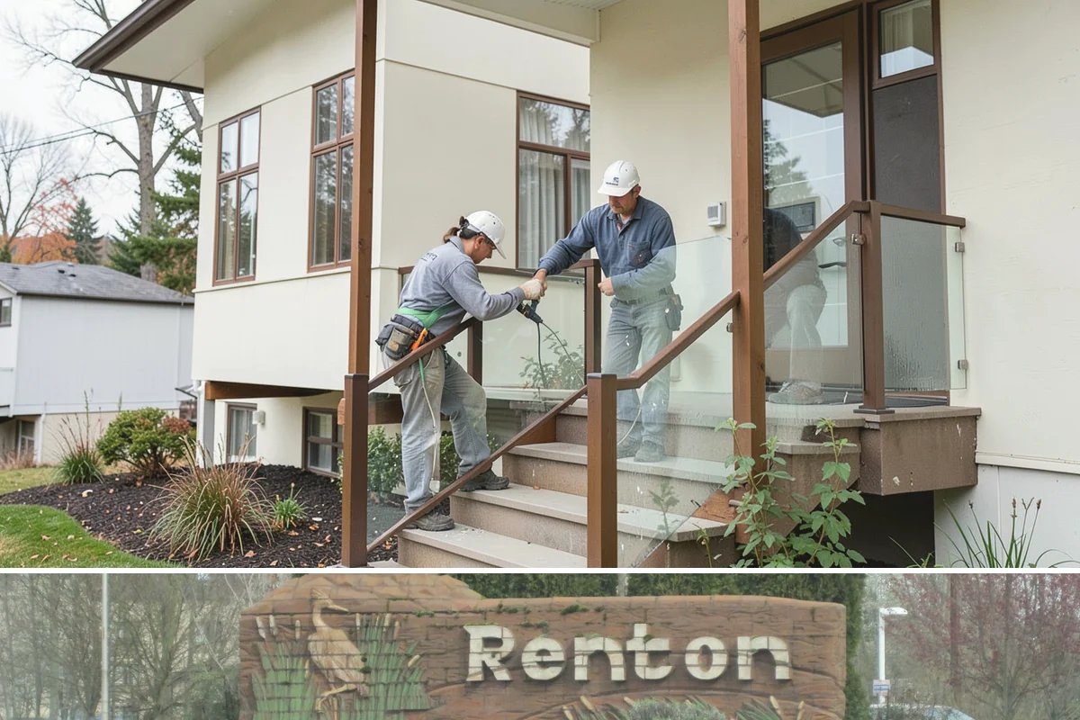 House Wrap Installation in Renton, King County, WA - House wrap can be installed in most conditions, but dry days ensure tapes and seals adhere fully.
