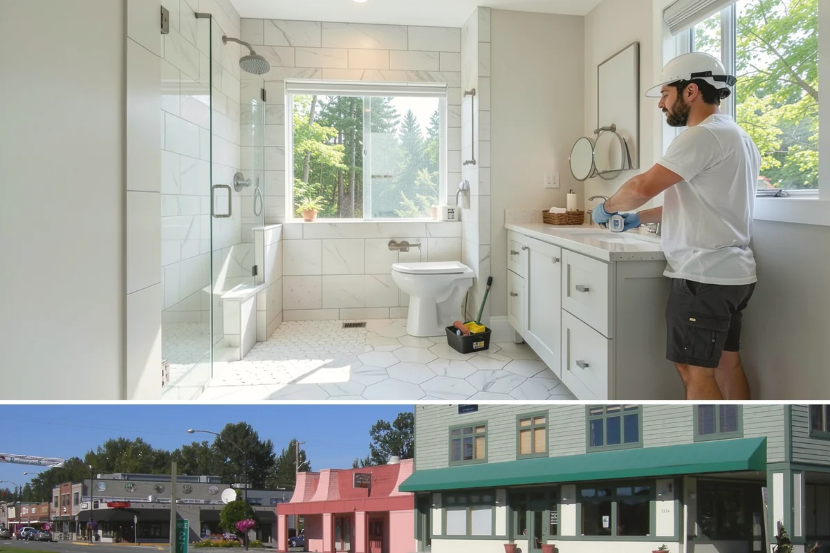House Wrap Installation in Snoqualmie, King County, WA - House wrap can be installed in most conditions, but dry days ensure tapes and seals adhere fully.