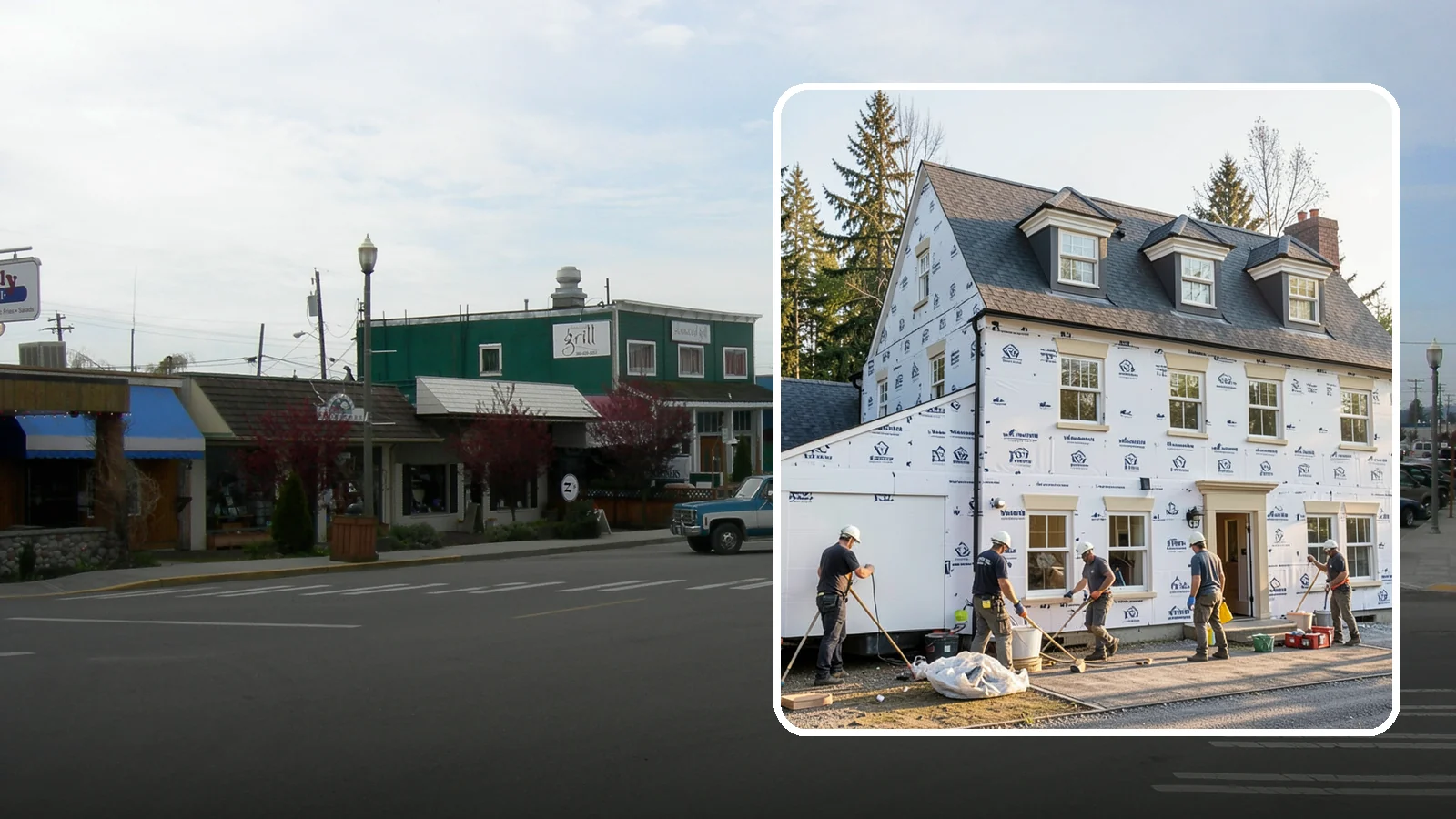 House Wrap Installation in Stanwood, Snohomish County, WA - We install weather-resistive house wrap that creates a critical drainage and air barrier behind your siding.