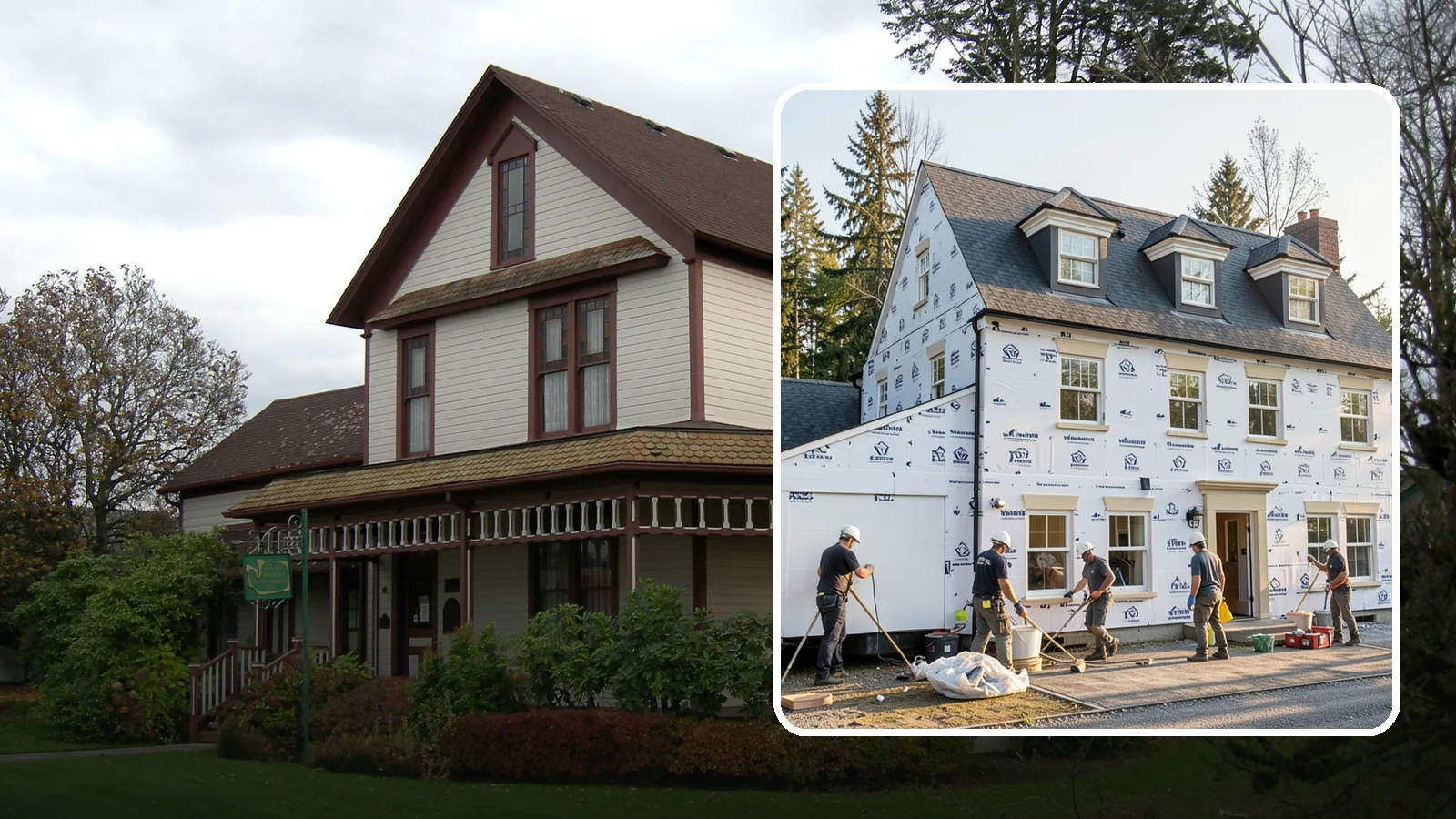 House Wrap Installation in Sumner, Pierce County, WA - We install weather-resistive house wrap that creates a critical drainage and air barrier behind your siding.