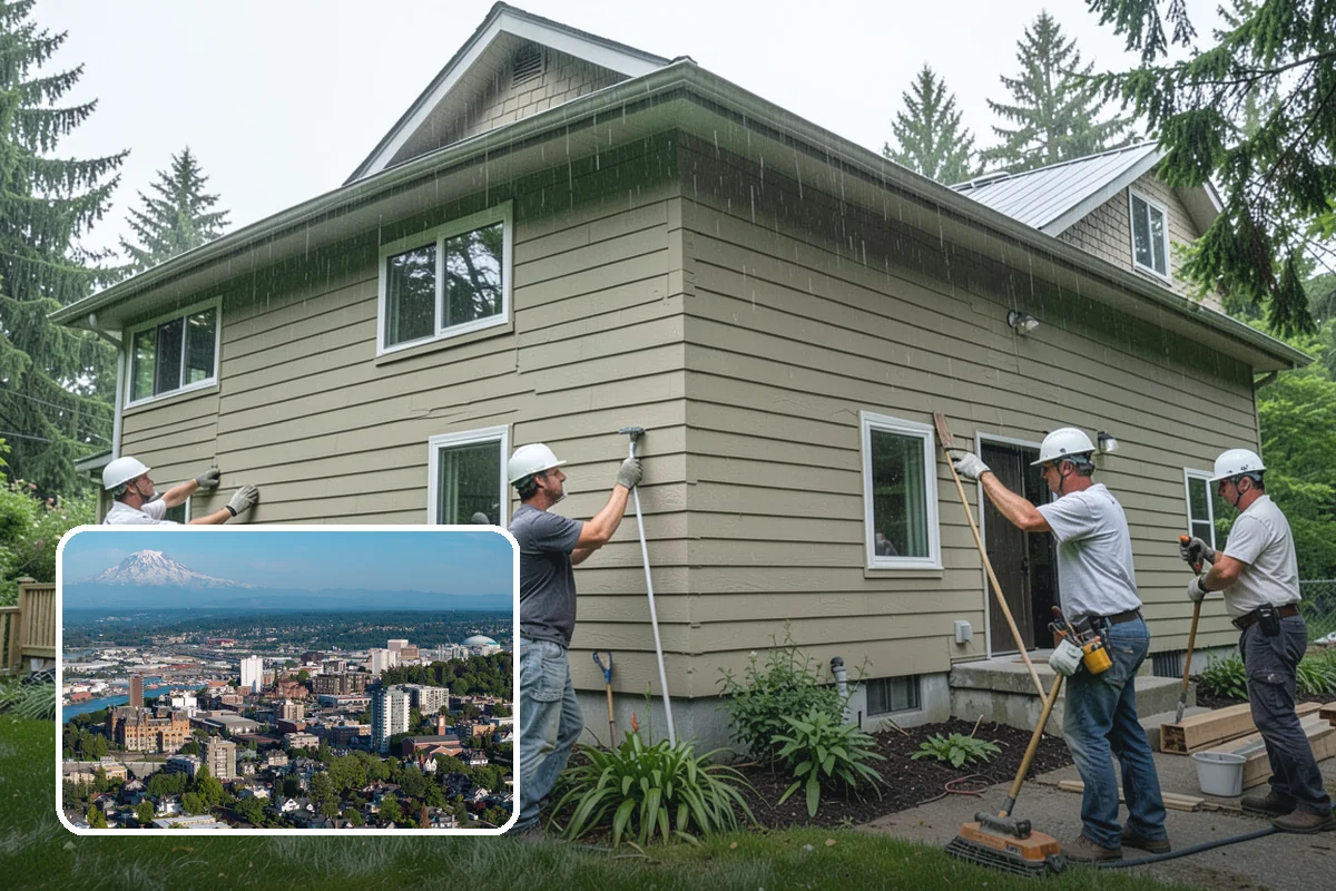 House Wrap Installation in Tacoma, Pierce County, WA - Creates a continuous secondary drainage plane