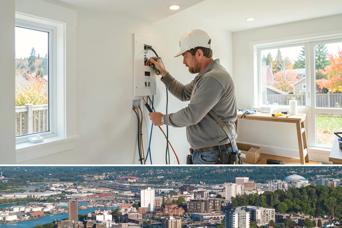 House Wrap Installation in Tacoma, Pierce County, WA - House wrap can be installed in most conditions, but dry days ensure tapes and seals adhere fully.
