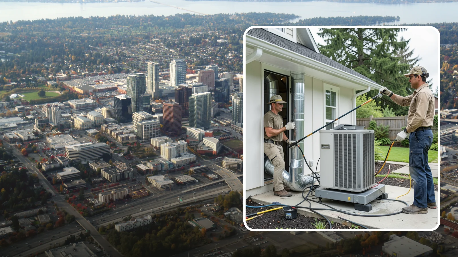 HVAC Ventilation Installation in Bellevue, King County, WA - We install whole-house ventilation systems that supply fresh air and control moisture in tightly sealed homes.