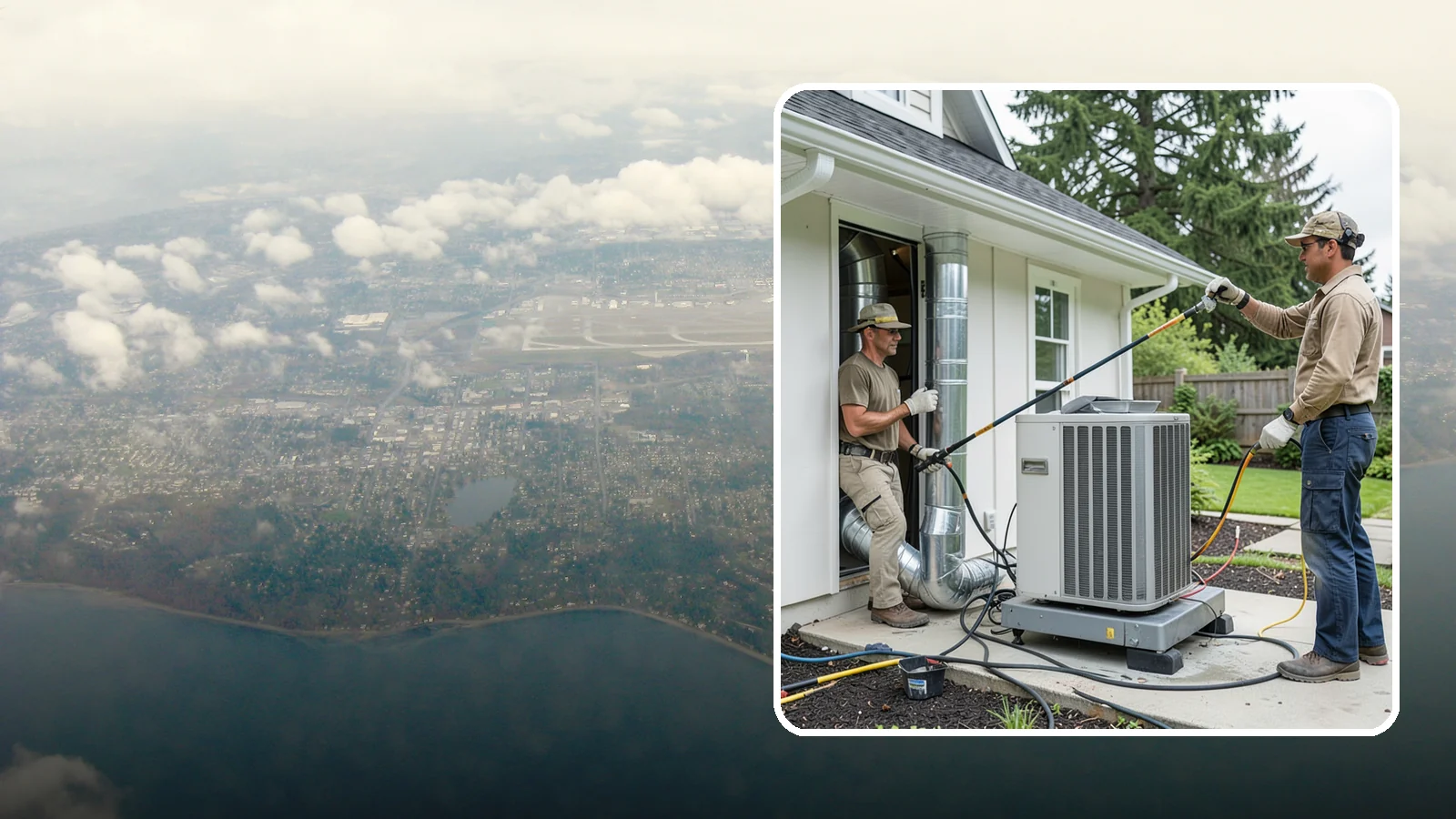 HVAC Ventilation Installation in Burien, King County, WA - We install whole-house ventilation systems that supply fresh air and control moisture in tightly sealed homes.