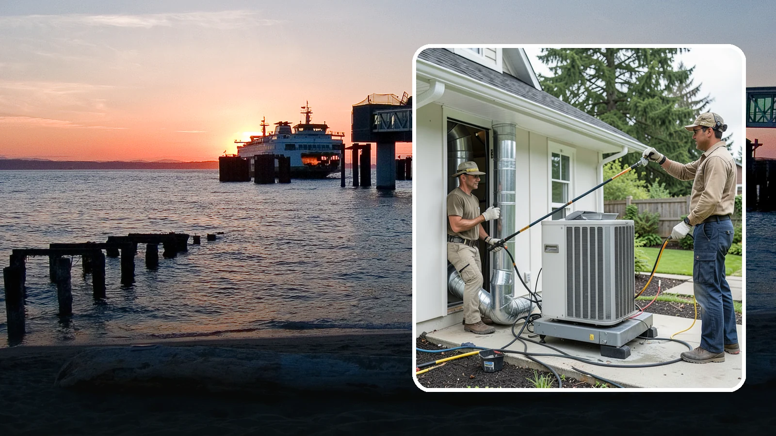 HVAC Ventilation Installation in Edmonds, Snohomish County, WA - We install whole-house ventilation systems that supply fresh air and control moisture in tightly sealed homes.