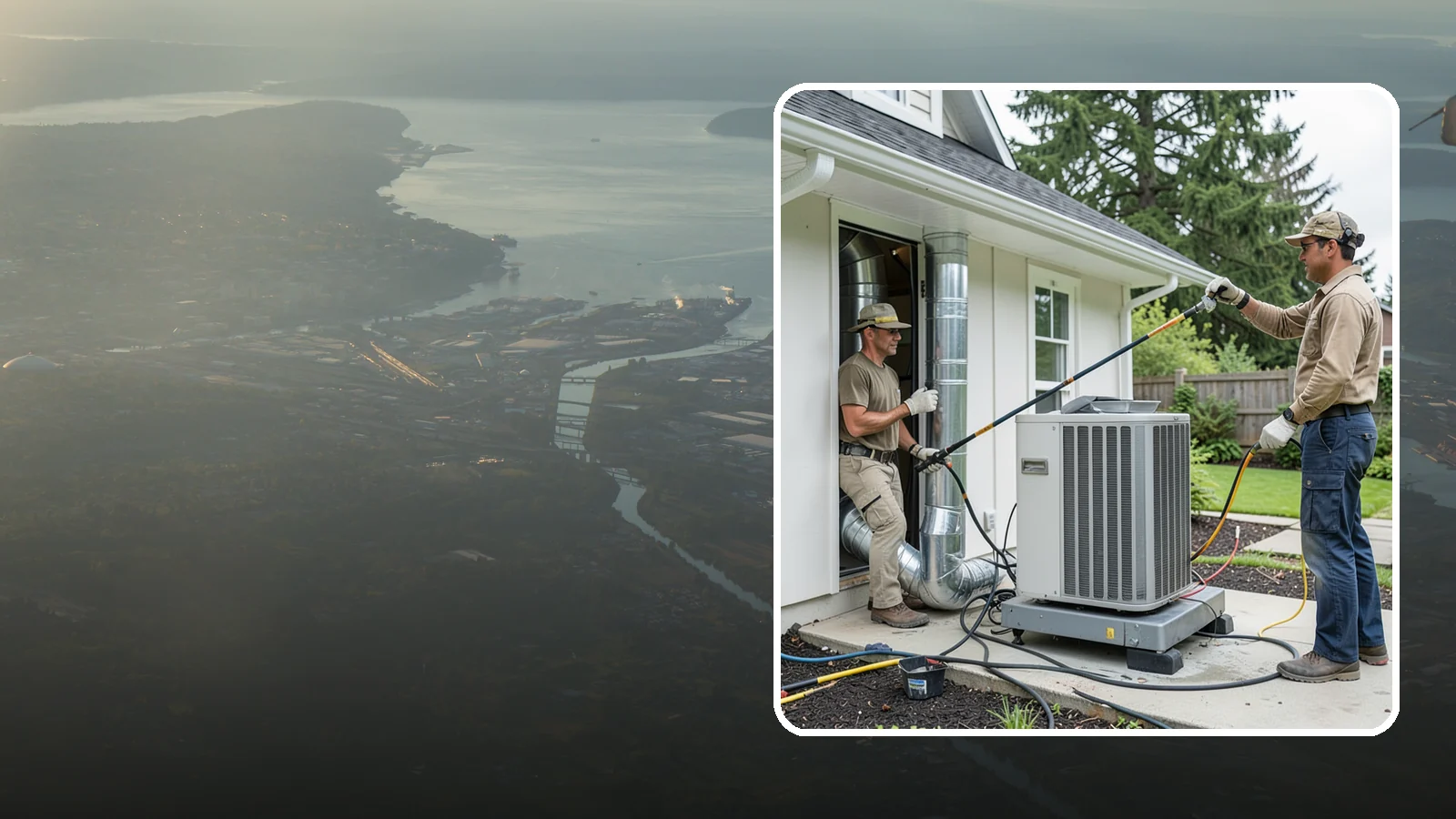 HVAC Ventilation Installation in Fife, Pierce County, WA - We install whole-house ventilation systems that supply fresh air and control moisture in tightly sealed homes.