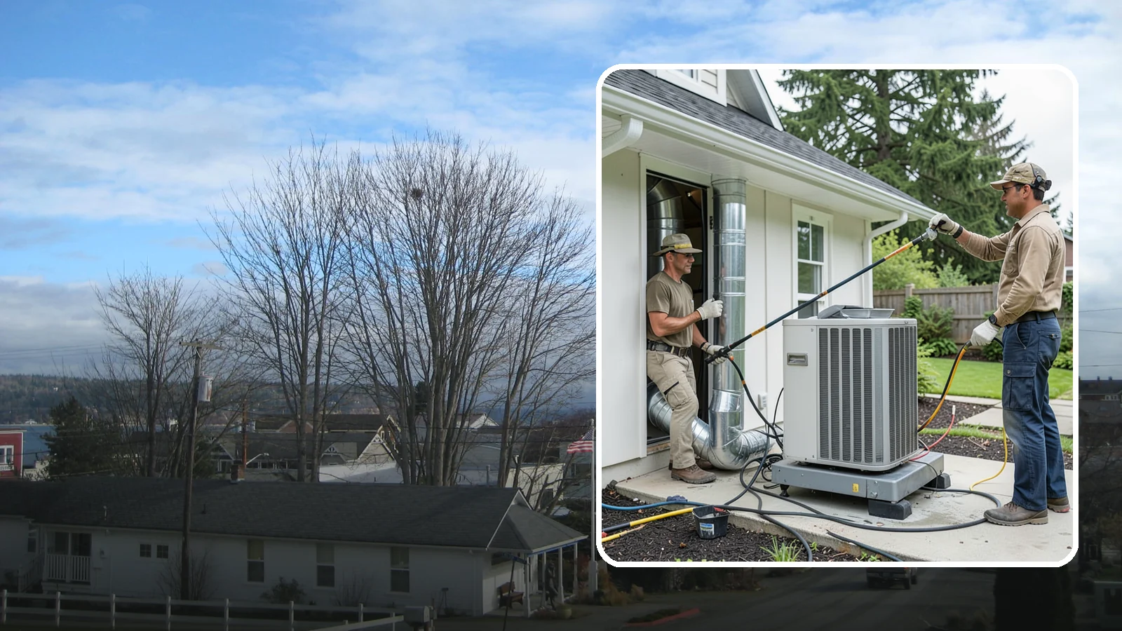 HVAC Ventilation Installation in Langley, Island County, WA - We install whole-house ventilation systems that supply fresh air and control moisture in tightly sealed homes.