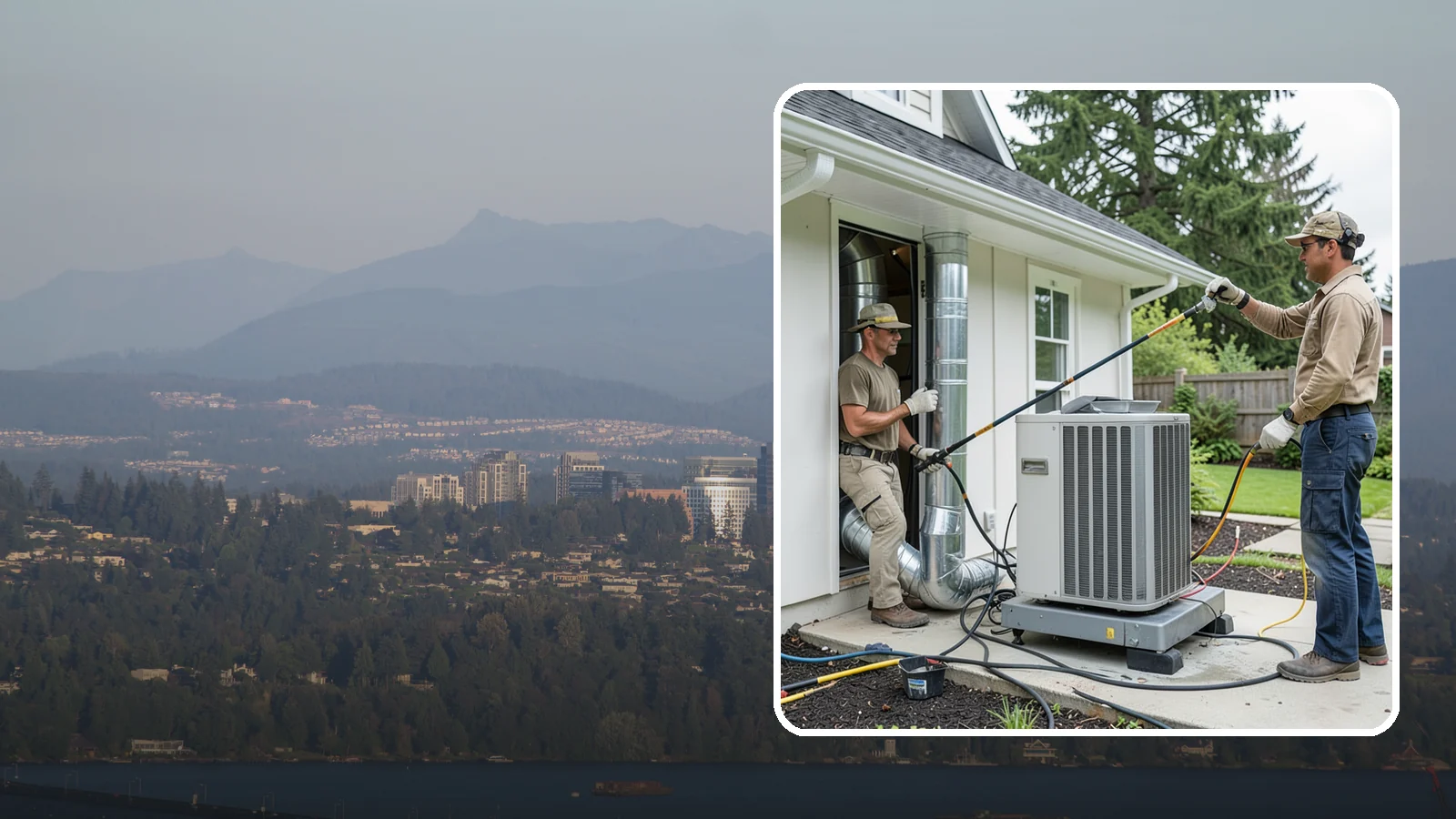 HVAC Ventilation Installation in Medina, King County, WA - We install whole-house ventilation systems that supply fresh air and control moisture in tightly sealed homes.