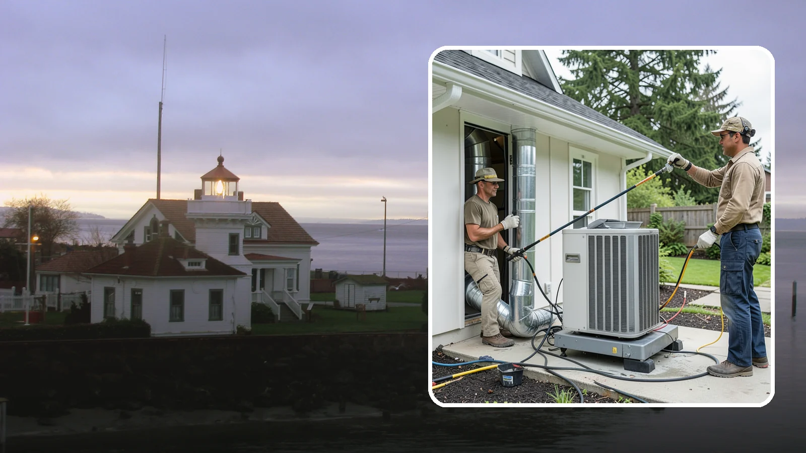 HVAC Ventilation Installation in Mukilteo, Snohomish County, WA - We install whole-house ventilation systems that supply fresh air and control moisture in tightly sealed homes.