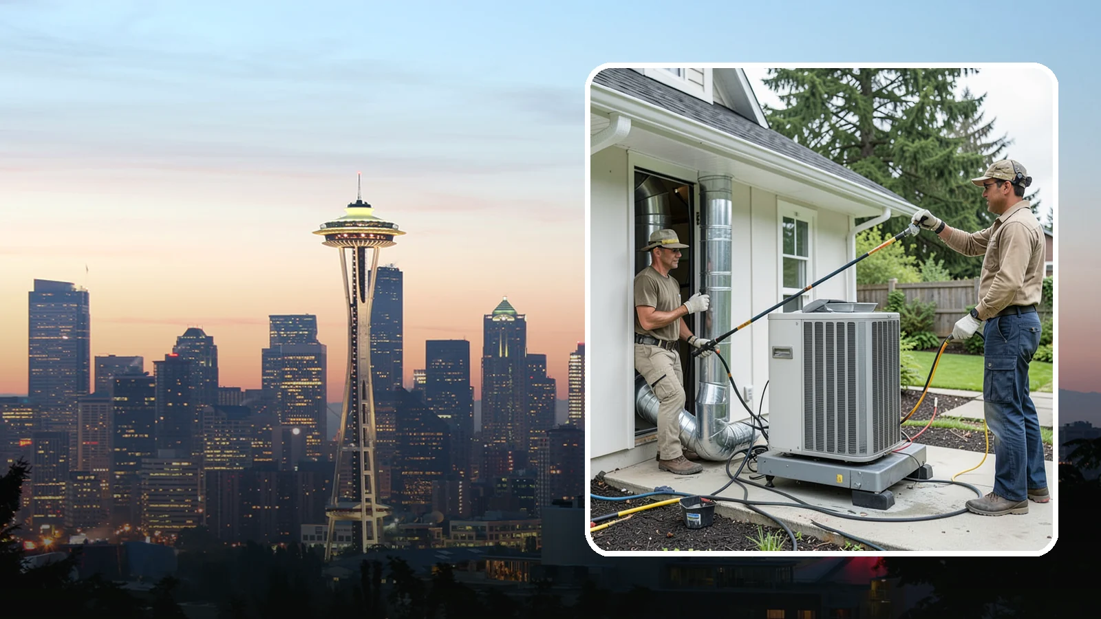 HVAC Ventilation Installation in Seattle, King County, WA - We install whole-house ventilation systems that supply fresh air and control moisture in tightly sealed homes.