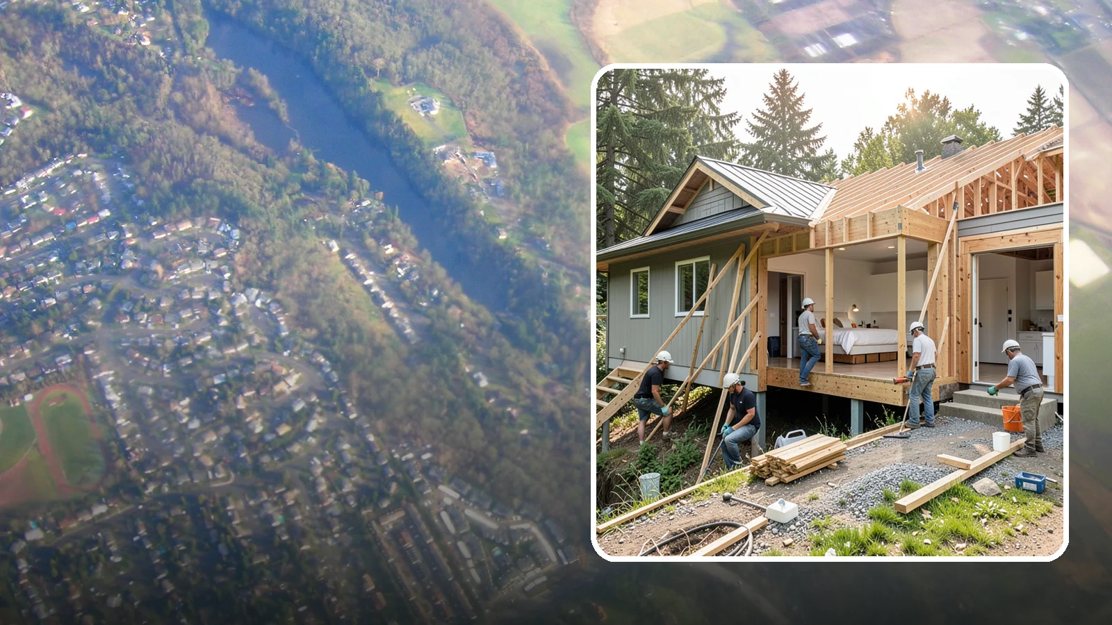 In-Law Suite Addition in Algona, King County, WA - An in-law suite addition adds a private living space with sleeping, bath, and often a kitchenette for extended family.