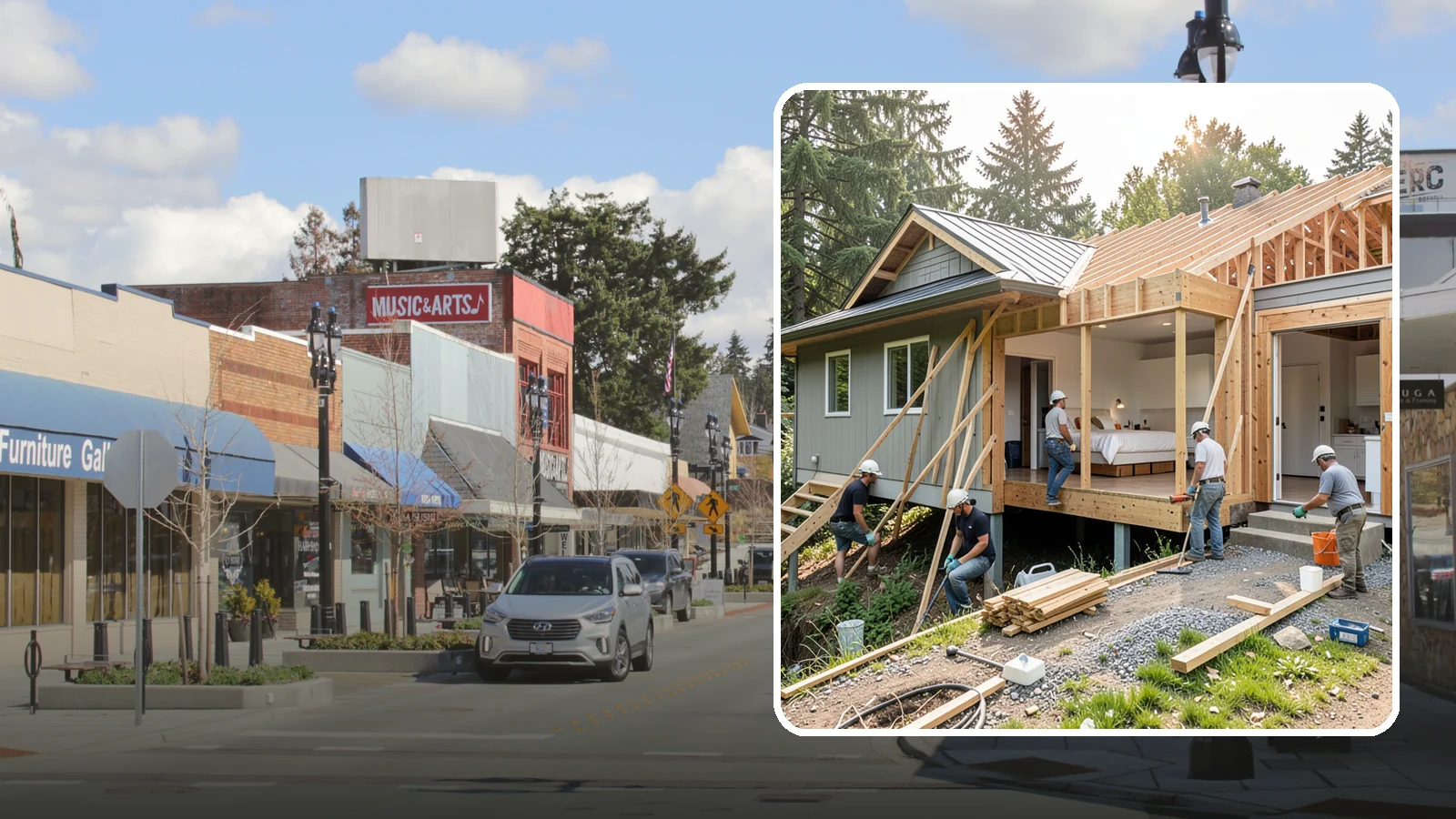 In-Law Suite Addition in Bothell, King County, WA - An in-law suite addition adds a private living space with sleeping, bath, and often a kitchenette for extended family.